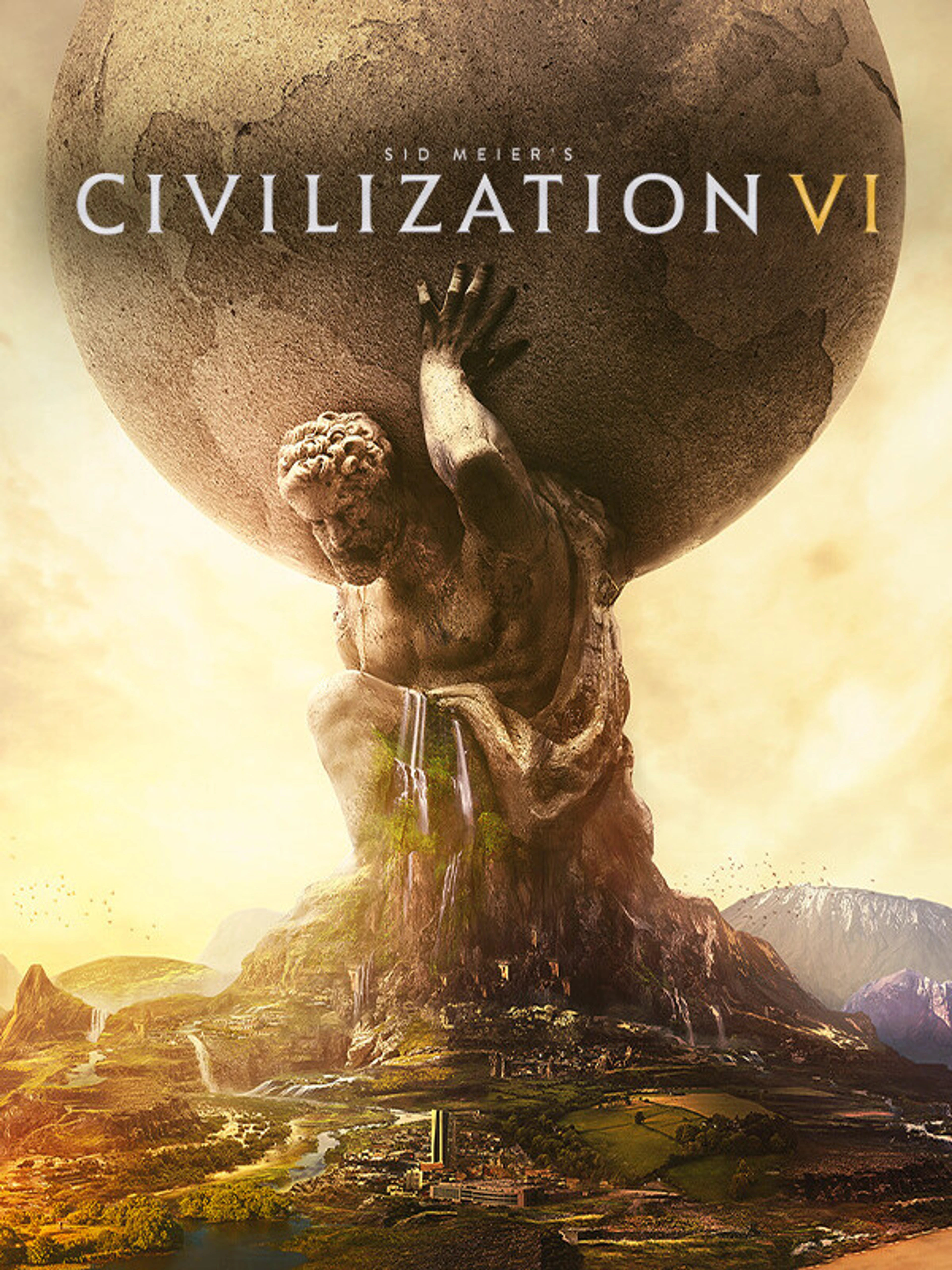 Official Sid Meier’s Civilization VI cover showing the Atlas statue and the original game title.