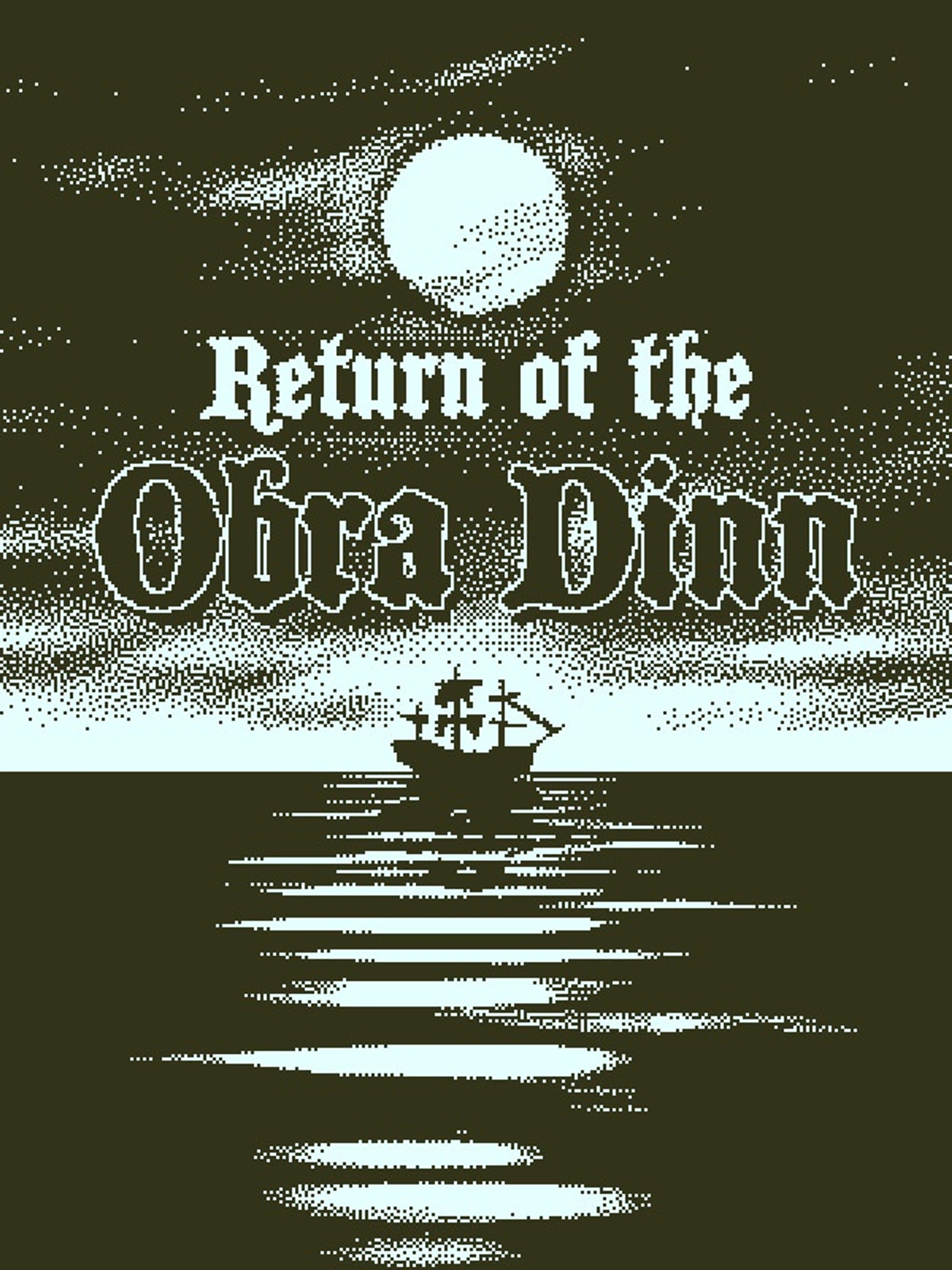 Official monochrome Return of the Obra Dinn cover with a ship beneath the native title.