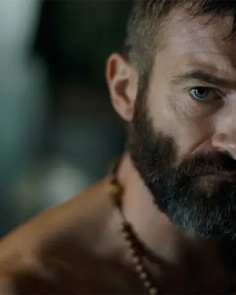 Stuart Martin as Ethan Black looks ahead in The Last Photograph.