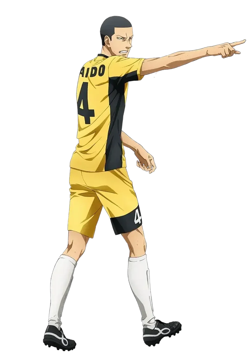 Official character art of Nagisa Akutsu in an Esperion soccer kit.