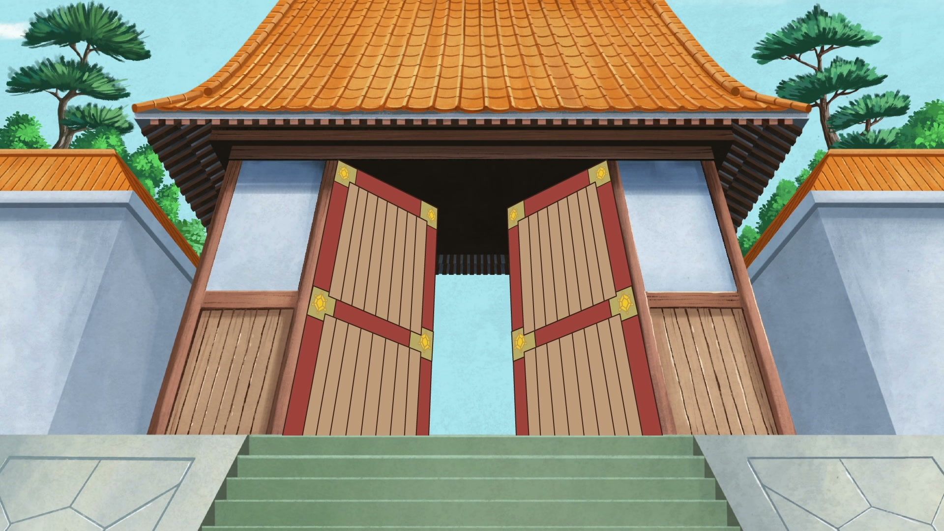 The mansion gates appear before Chama’s reveal.