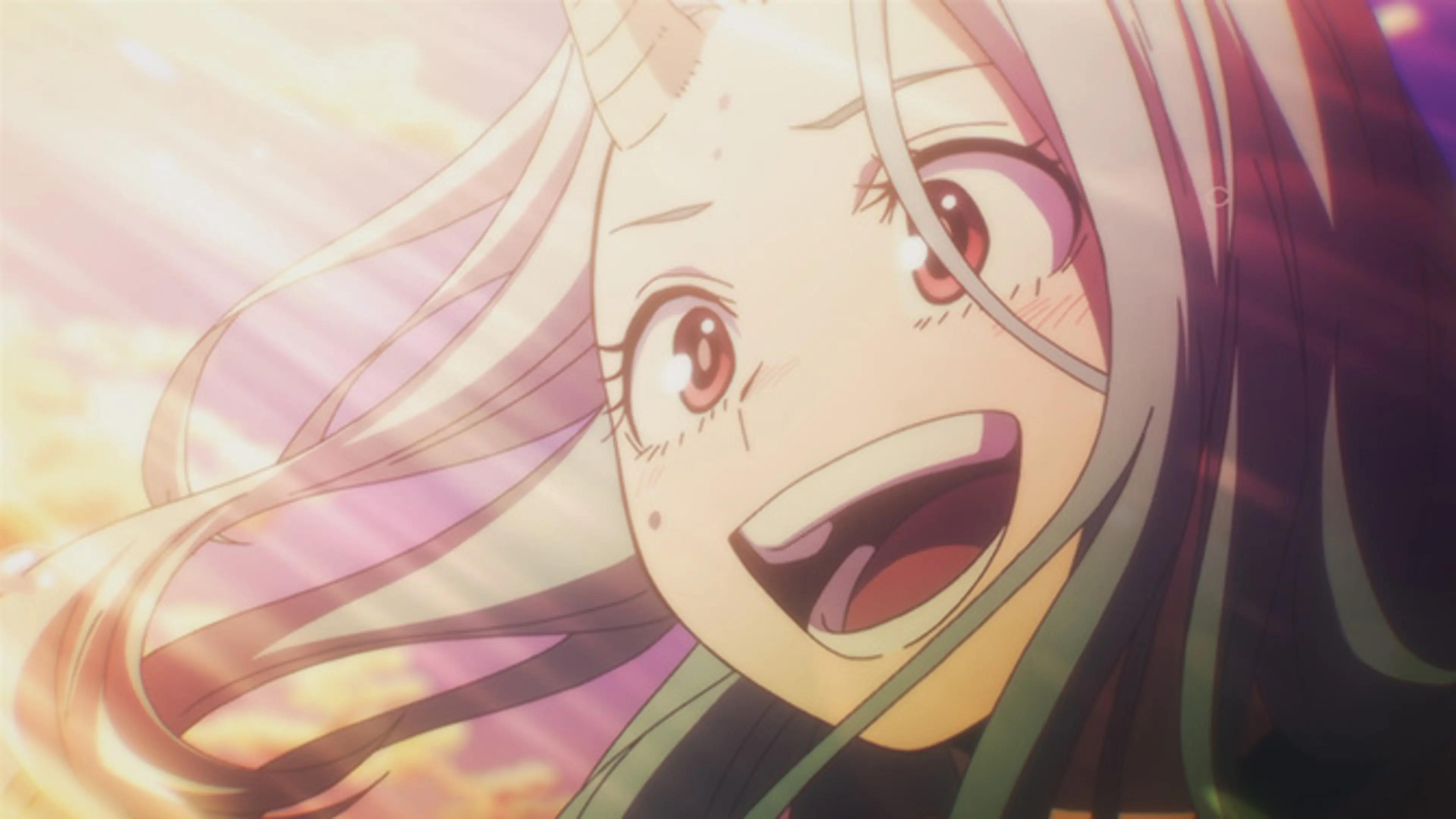 Teenage Eri smiles in an official My Hero Academia I am a hero too still.