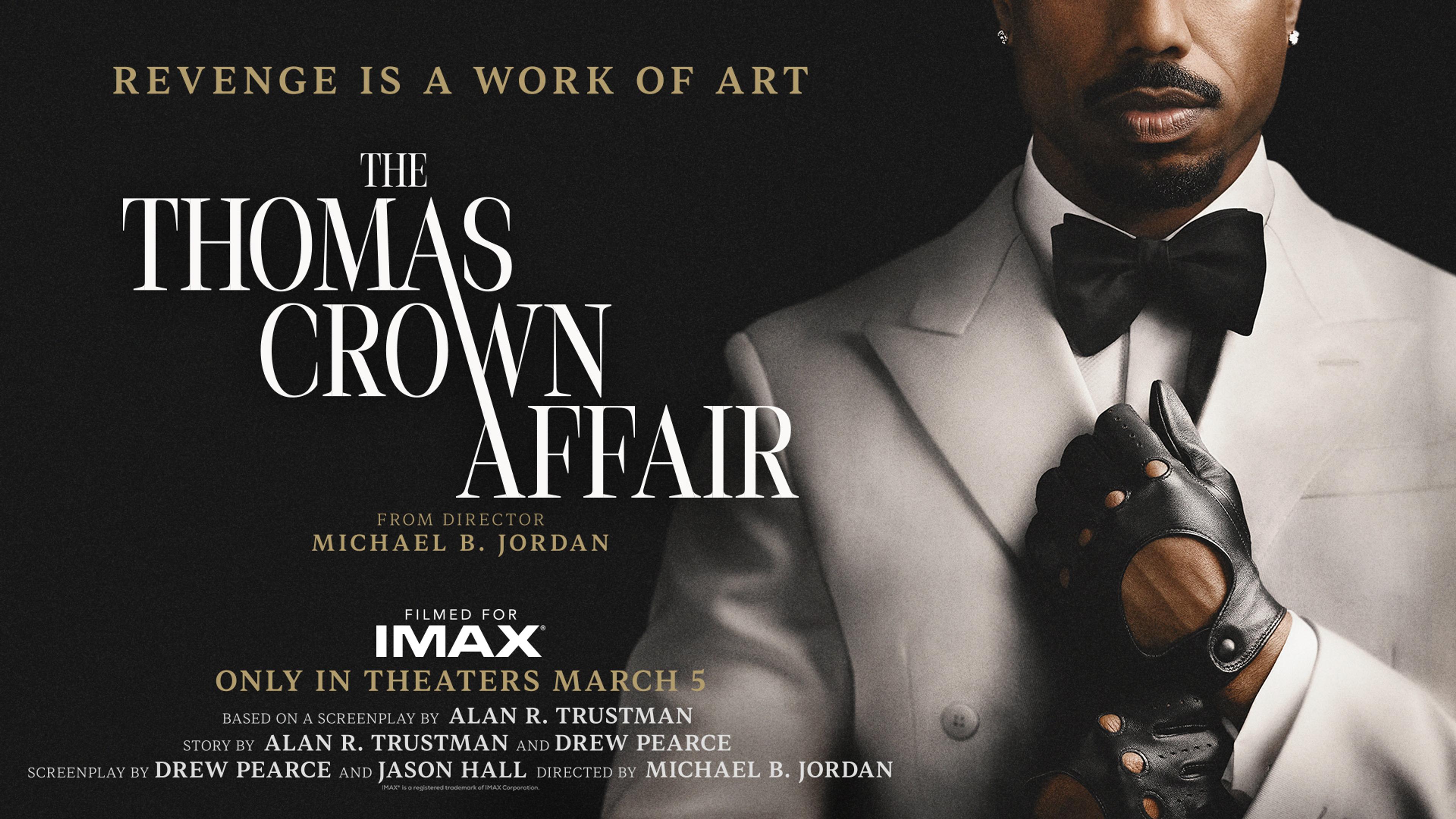 Michael B. Jordan as Thomas Crown in the official 2027 movie key art.