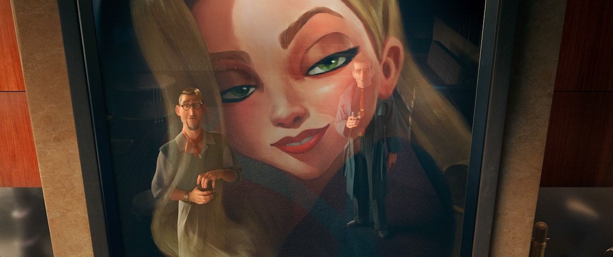 Official Ray Gunn film image 7 showing the futuristic city and its characters.