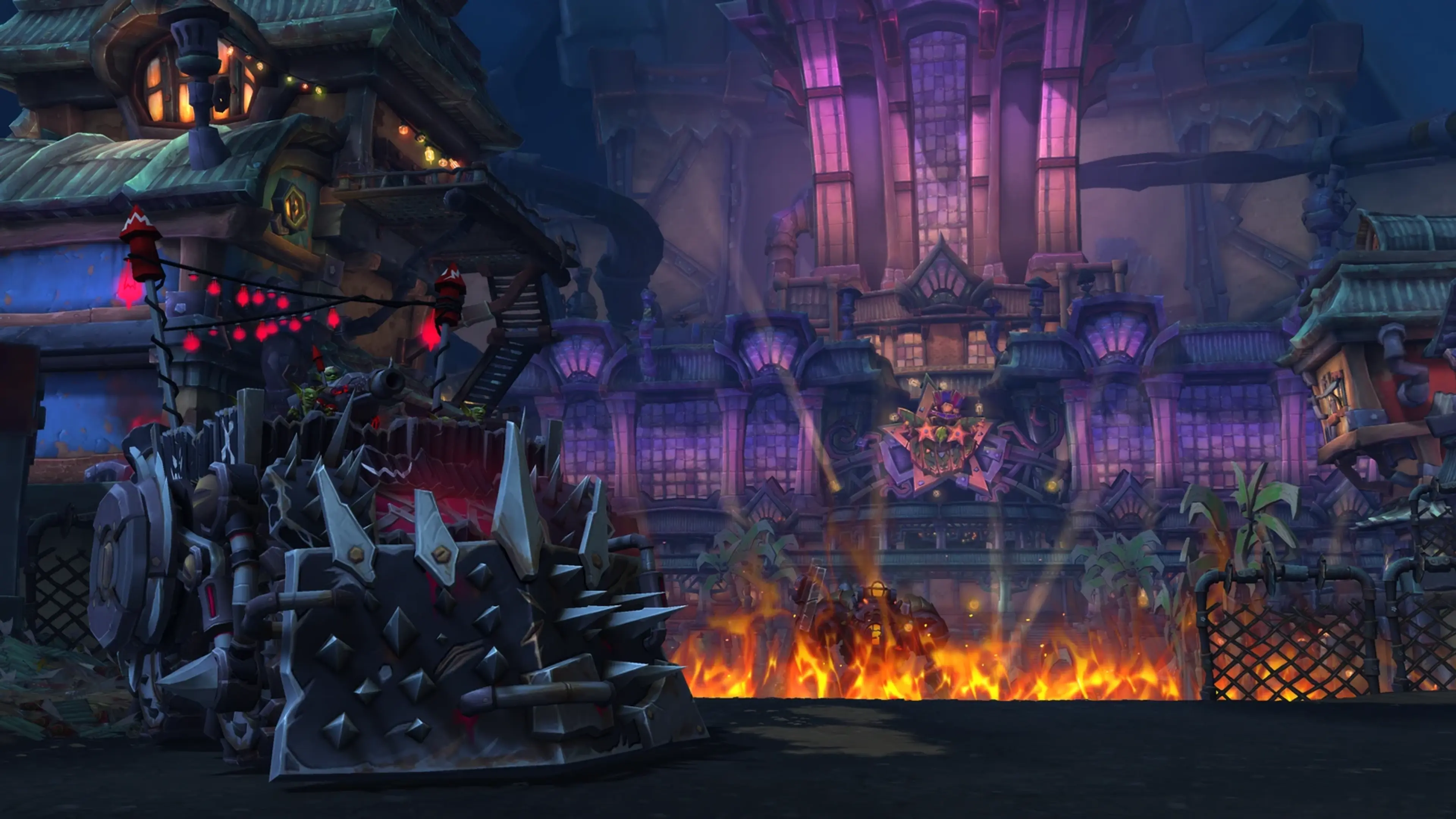 The exterior of the Liberation of Undermine raid in World of Warcraft.