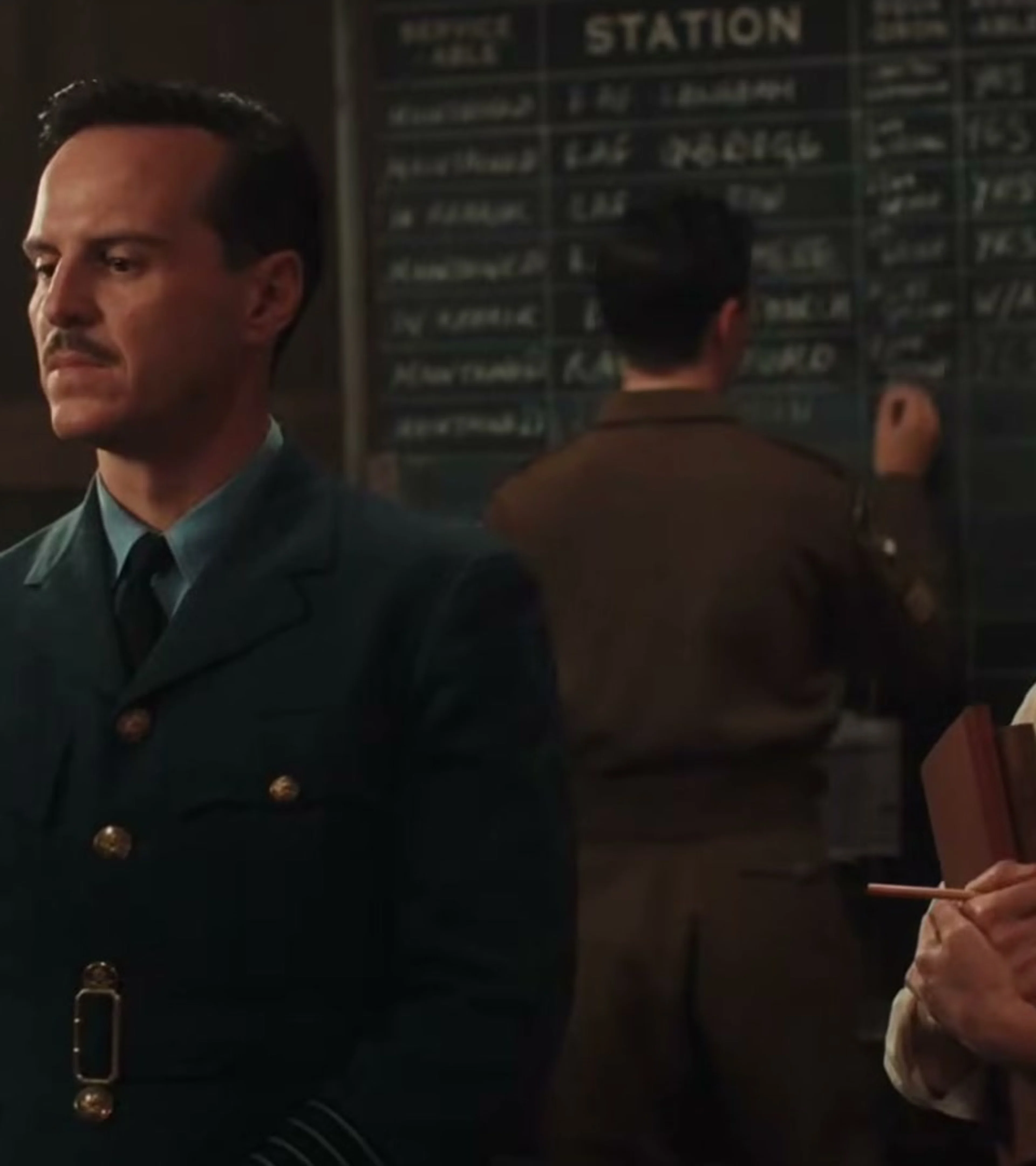 Andrew Scott and Kerry Condon appear together in Pressure.