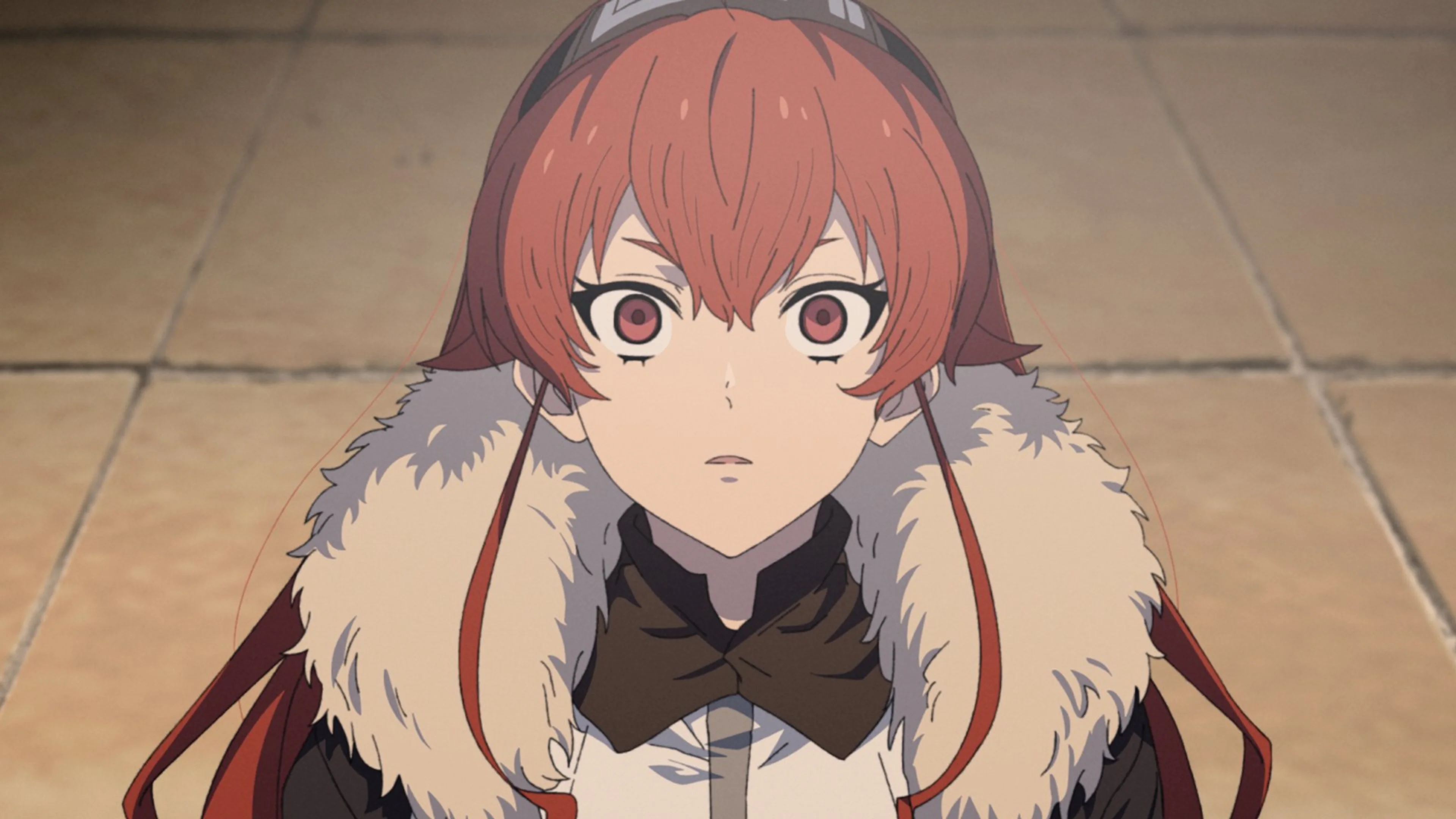 Eris looks ahead in an official still from Mushoku Tensei season 3 episode 14.