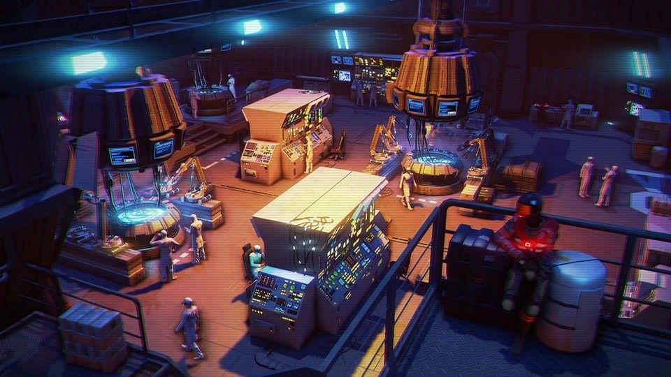 Rex looks down on a guarded industrial outpost.