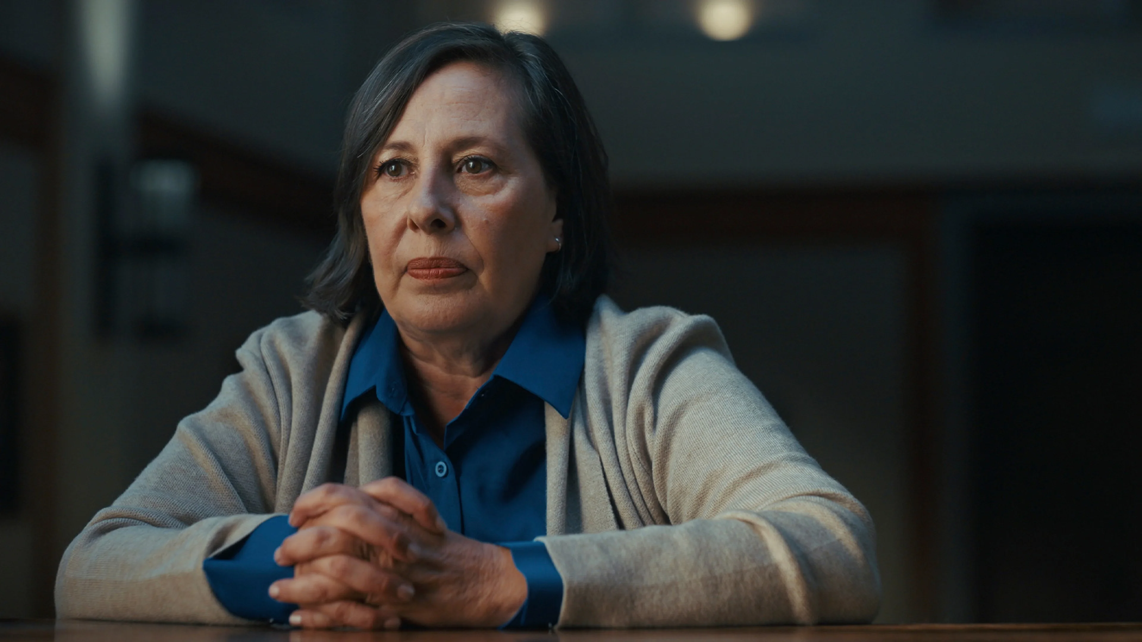 A woman appears in the Archive X premiere, Telepathic Children.
