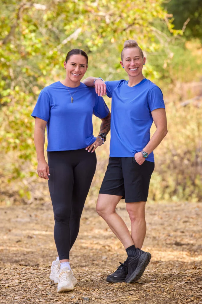 Pro athletes Ali Krieger and Joanna Lohman compete as a team in Season 39.
