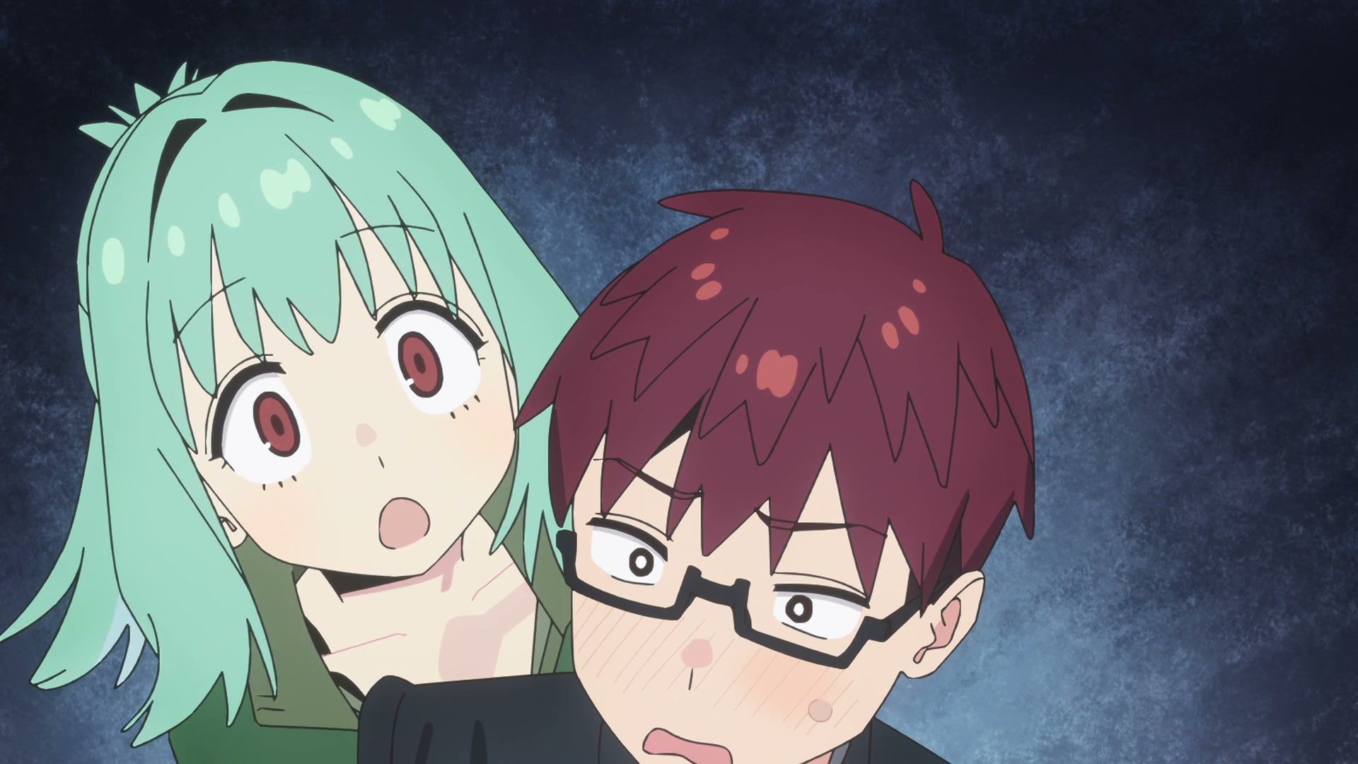 Ume and Hisako face each other closely in the second anime trailer.