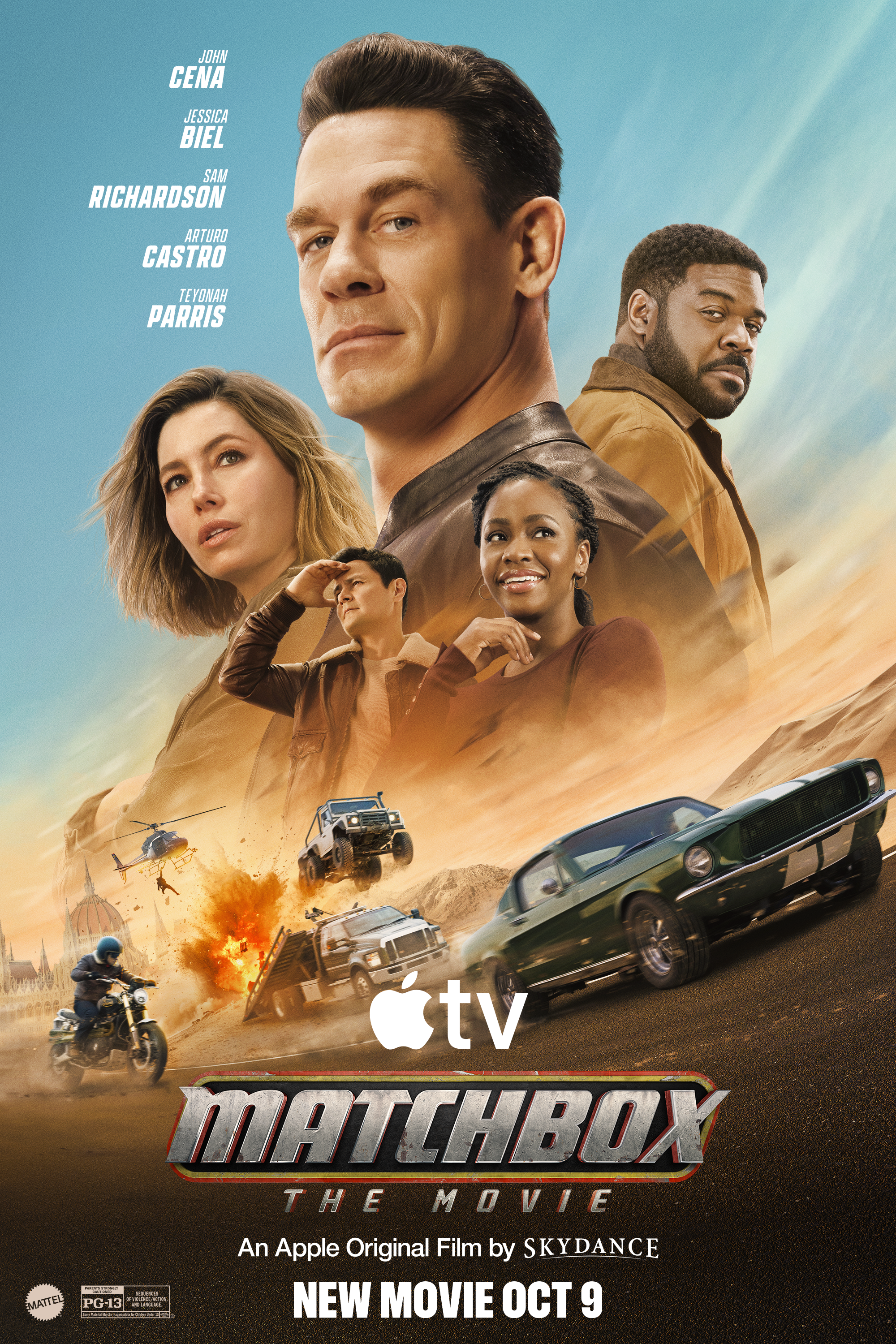 Official vertical poster for Matchbox The Movie with John Cena and the main cast.
