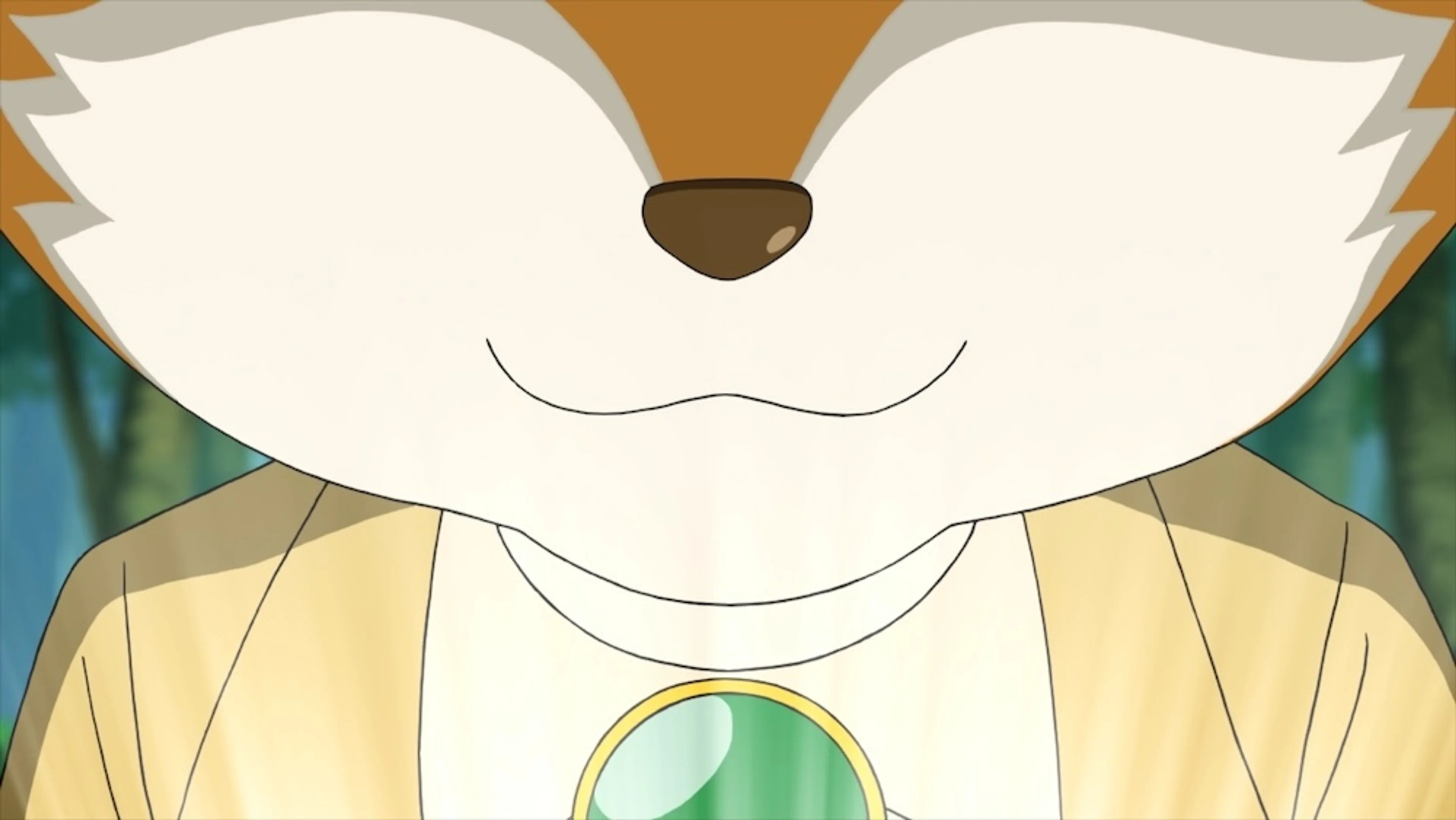 A close-up of the fox-shaped Konrobo appears in an official image for Doraemon’s 2026 Birthday Special.