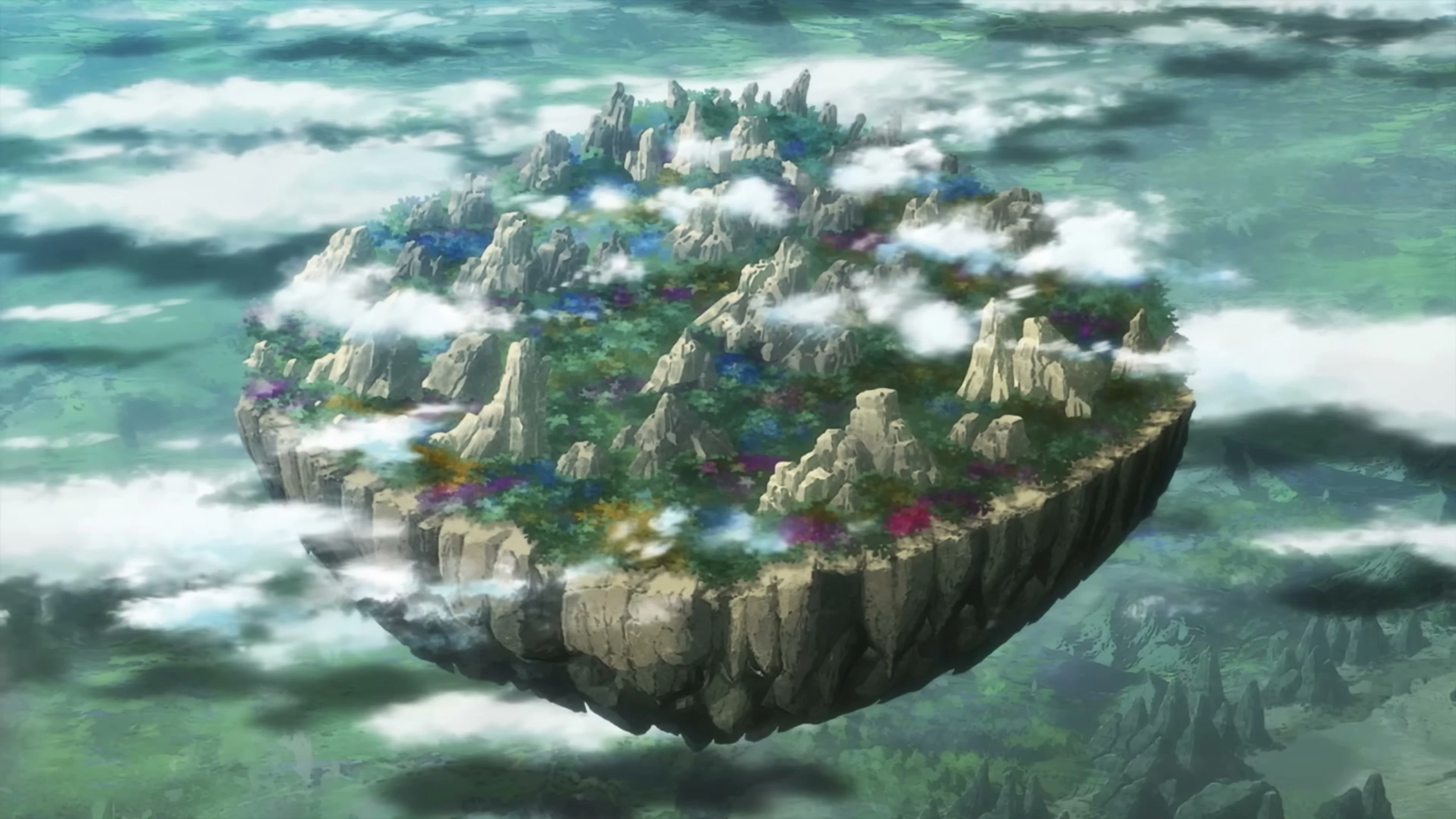 A floating island rises above the clouds in the official Reincarnated as a Sword Season 2 trailer.