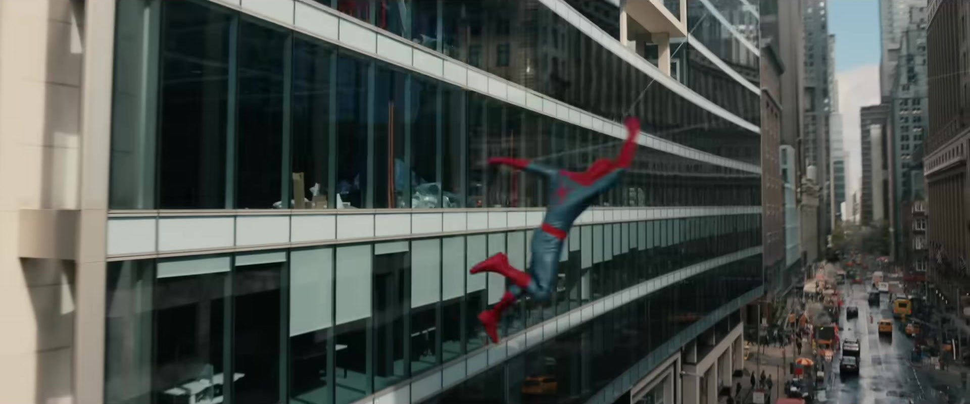 Spider-Man swings between buildings in the official Spider-Man: Brand New Day trailer.