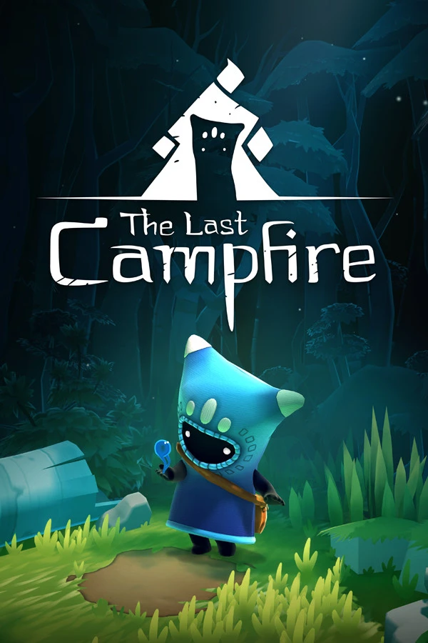 Official The Last Campfire cover showing Ember in a dark forest beneath a glowing white shape.