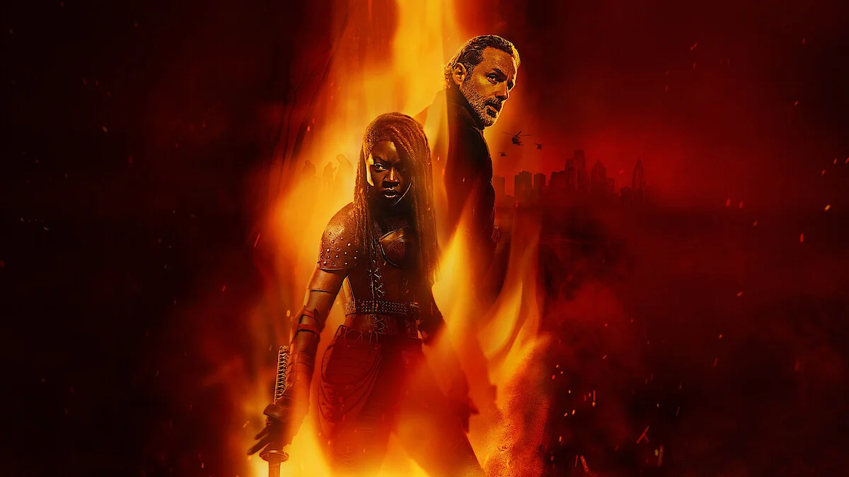 Michonne and Rick Grimes in The Walking Dead: The Ones Who Live