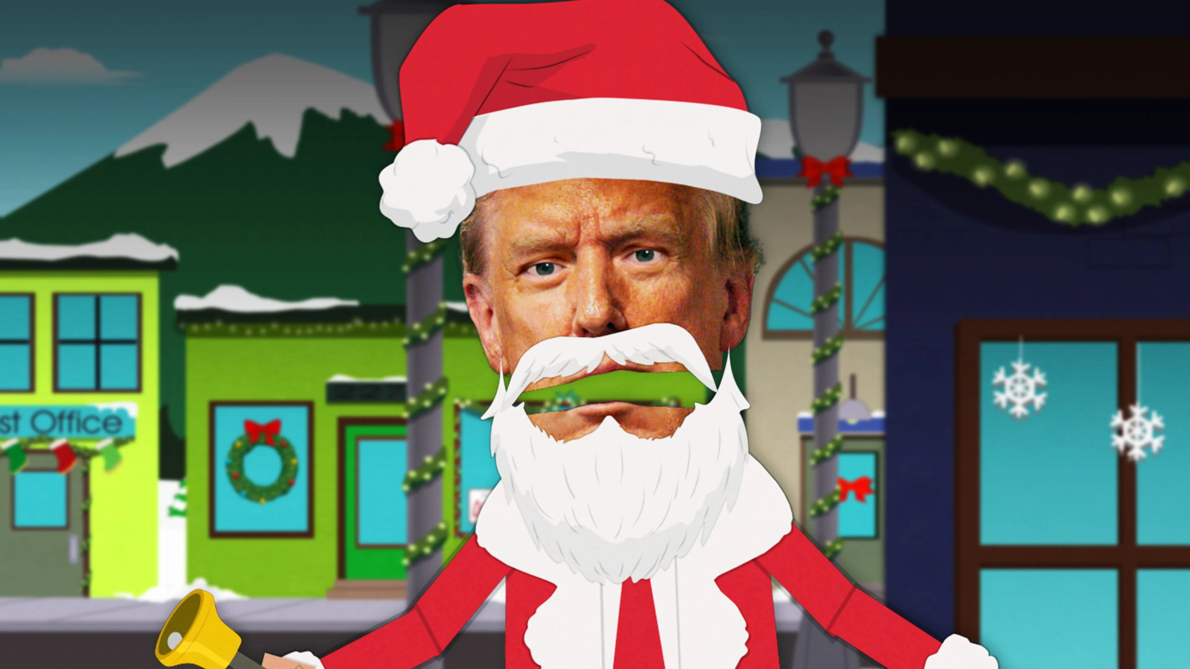 A Santa-costumed figure appears in an official South Park Season 28 still.