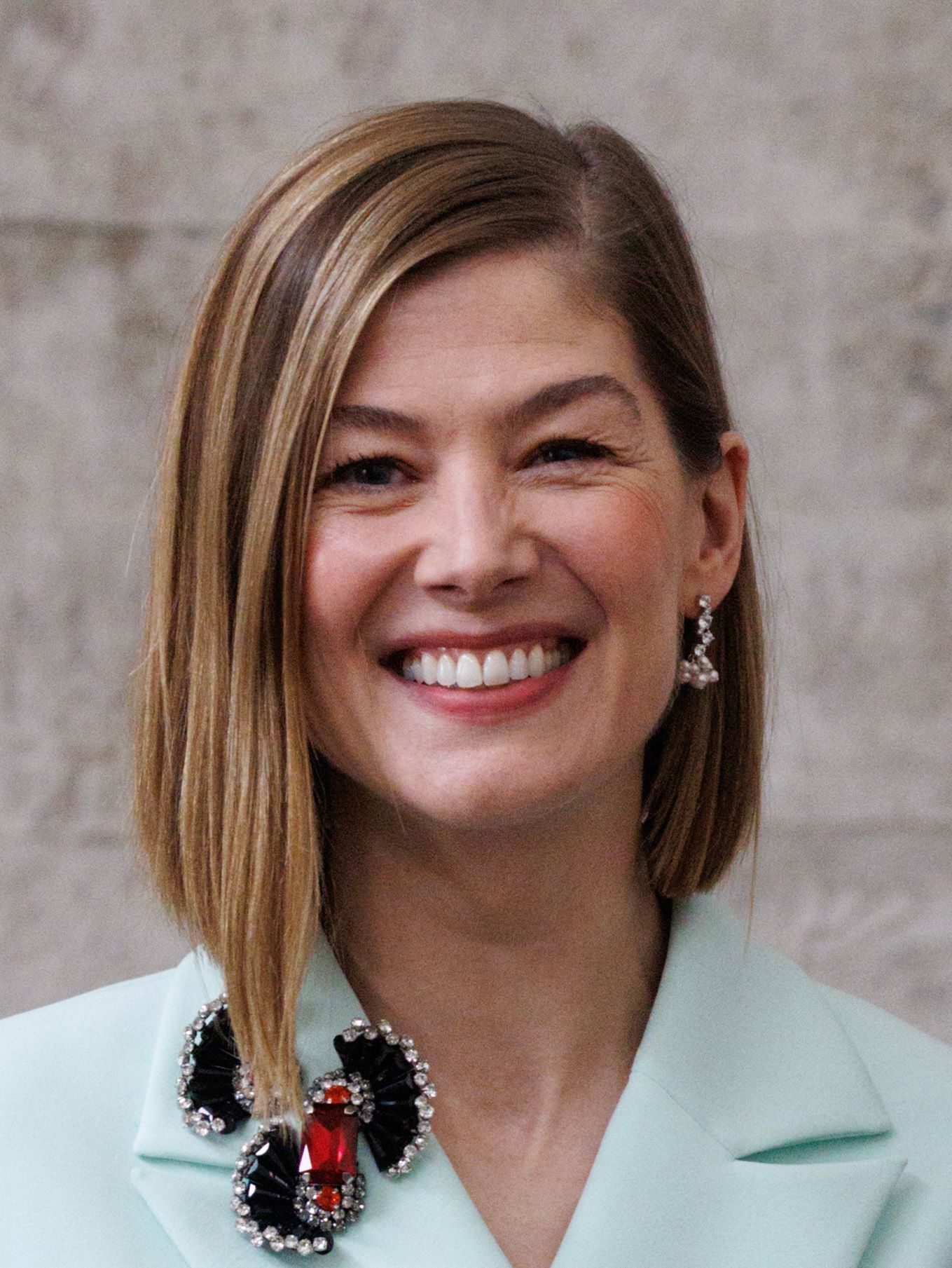 Portrait of Rosamund Pike.