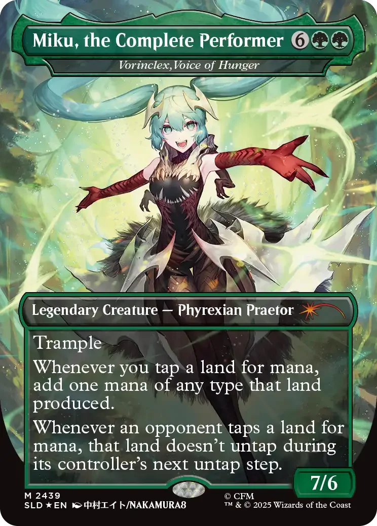 Miku the Complete Performer card from the Hatsune Miku Commander deck.