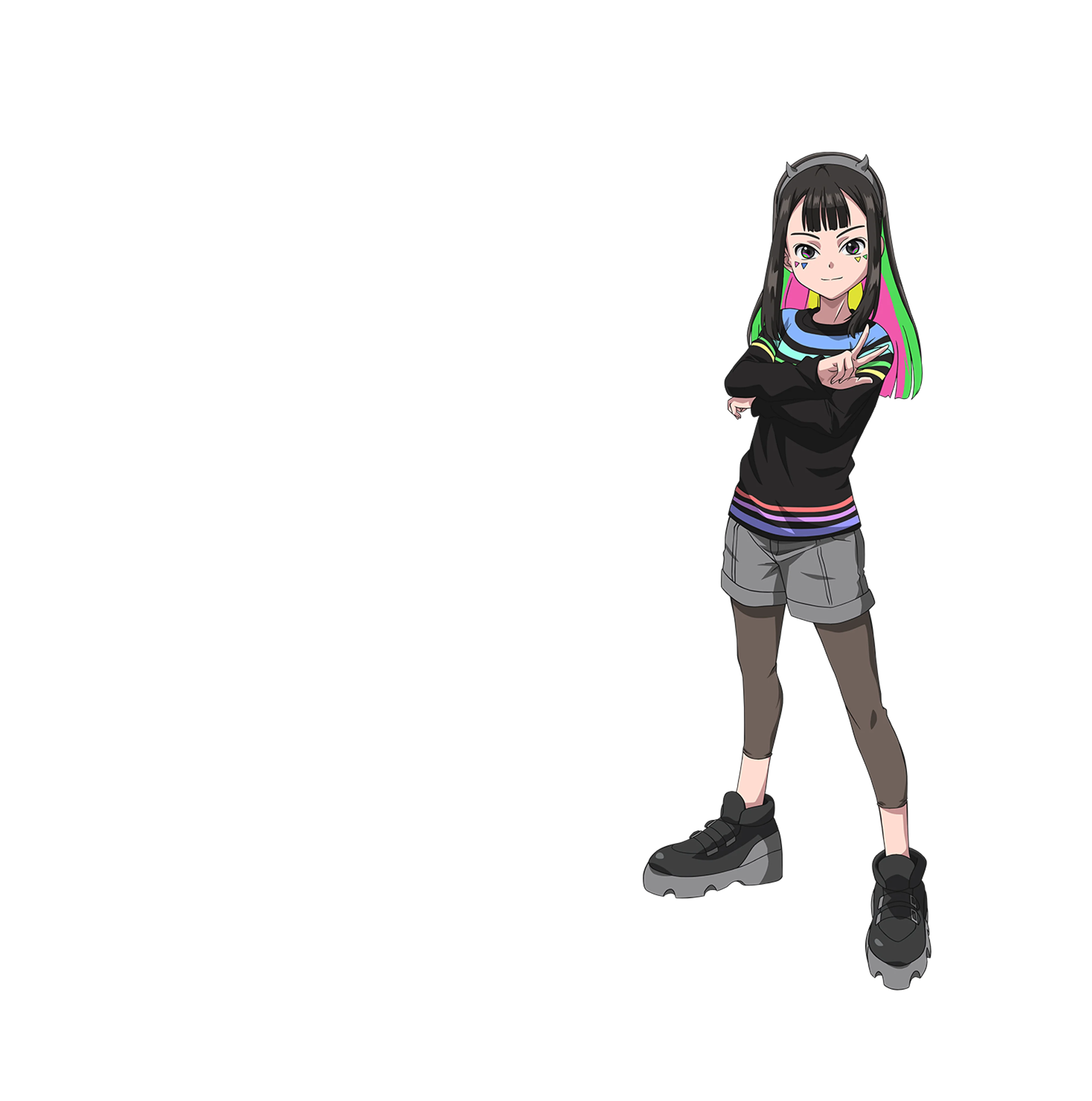 Official high-resolution character art of Multi Nana-iro from Beyblade X.