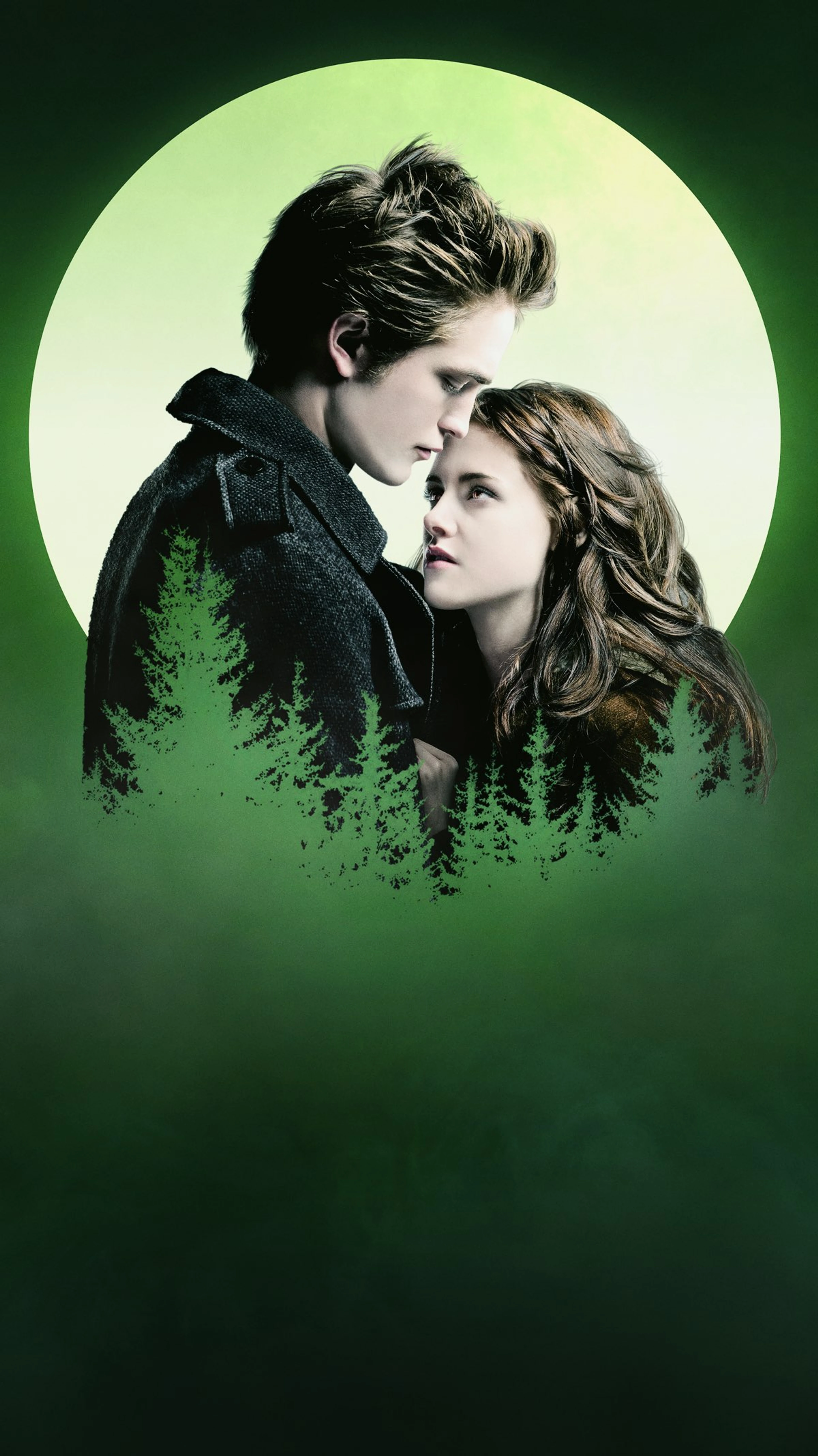 Official Twilight artwork featuring Bella Swan and Edward Cullen.