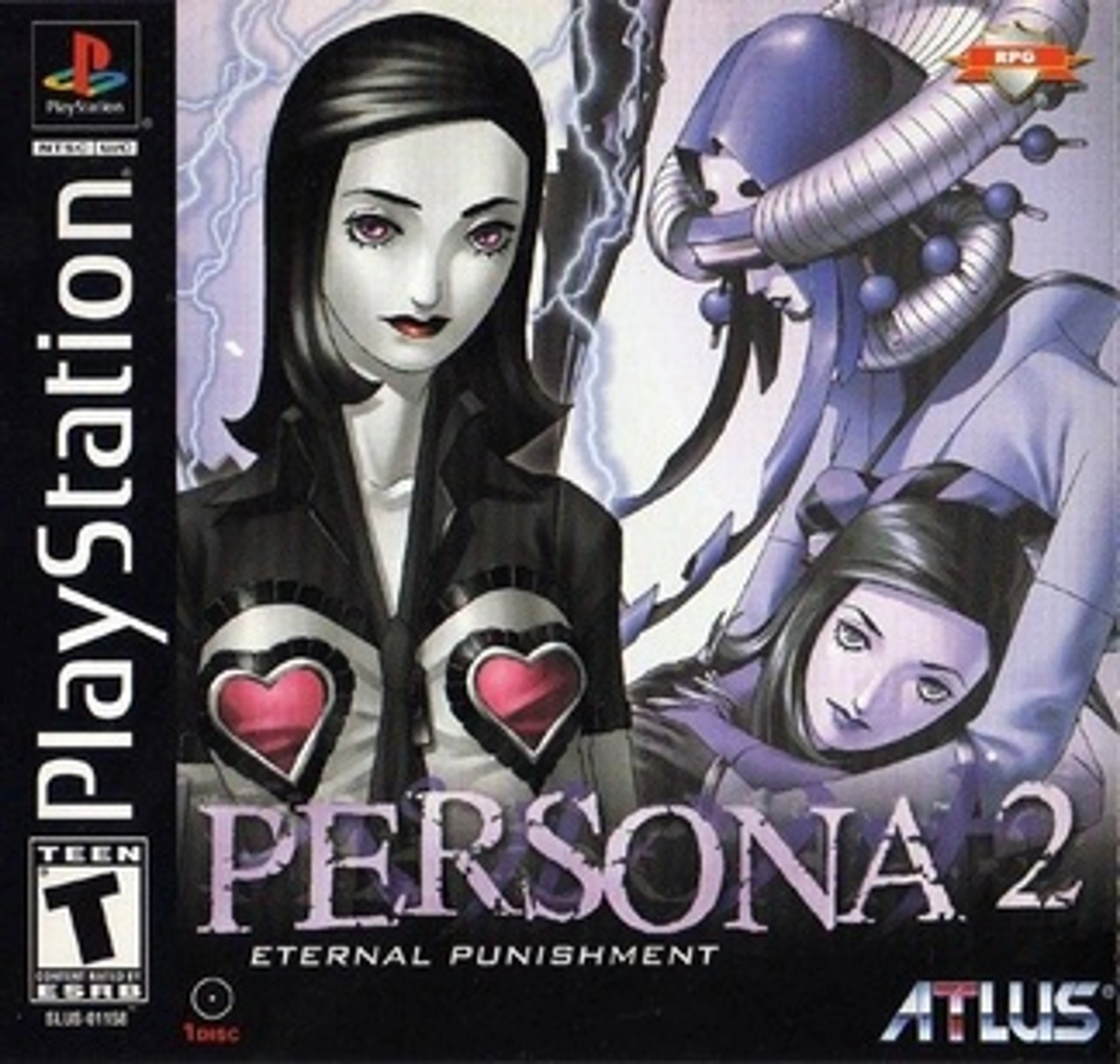 Original cover art for Persona 2: Eternal Punishment.
