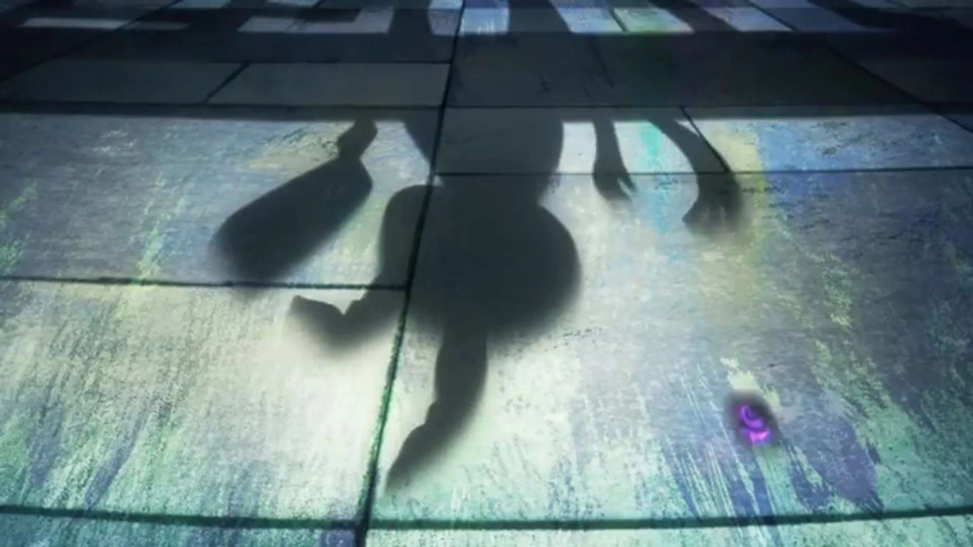 The Pokémon: Wild Card teaser shows the player and Pokémon shadows on a city walkway.