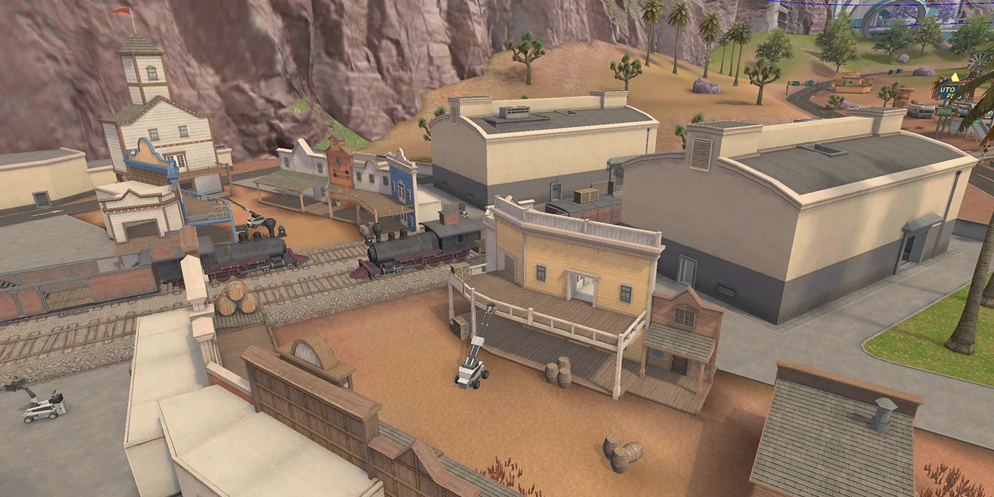Studio on the Solara map in Free Fire MAX.
