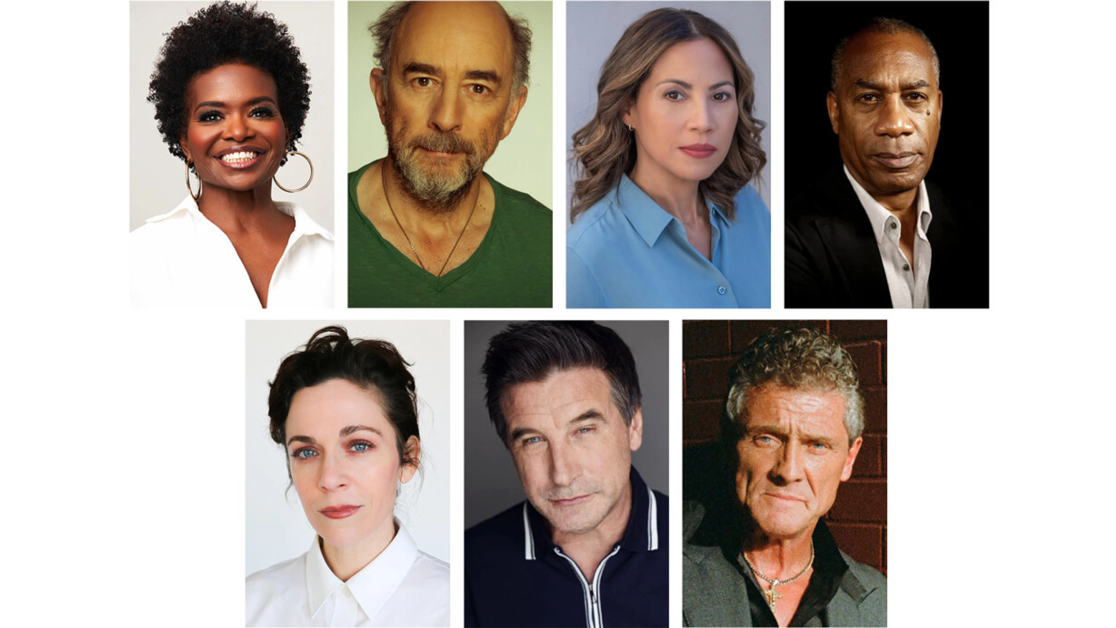 Headshots of the seven new guest stars joining The Best of Us.