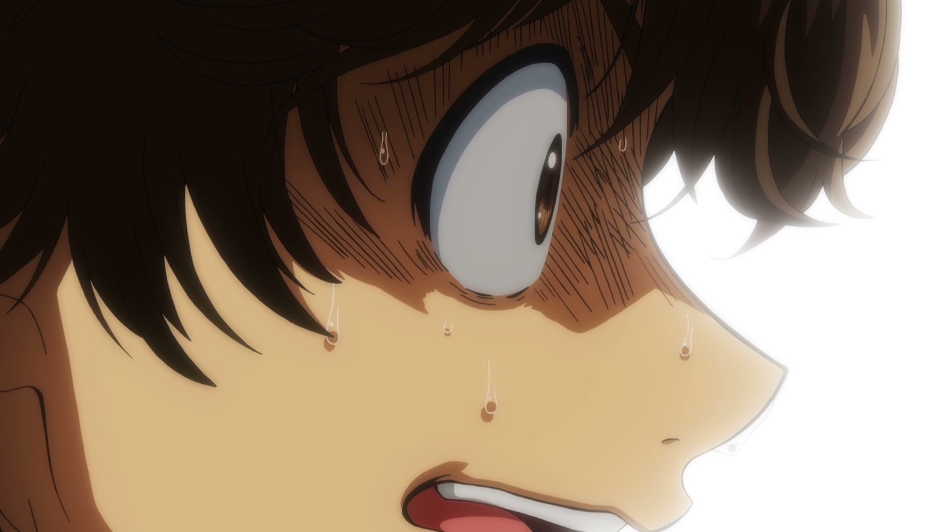 Ashito reacts in a close-up from the Season 2 main trailer.