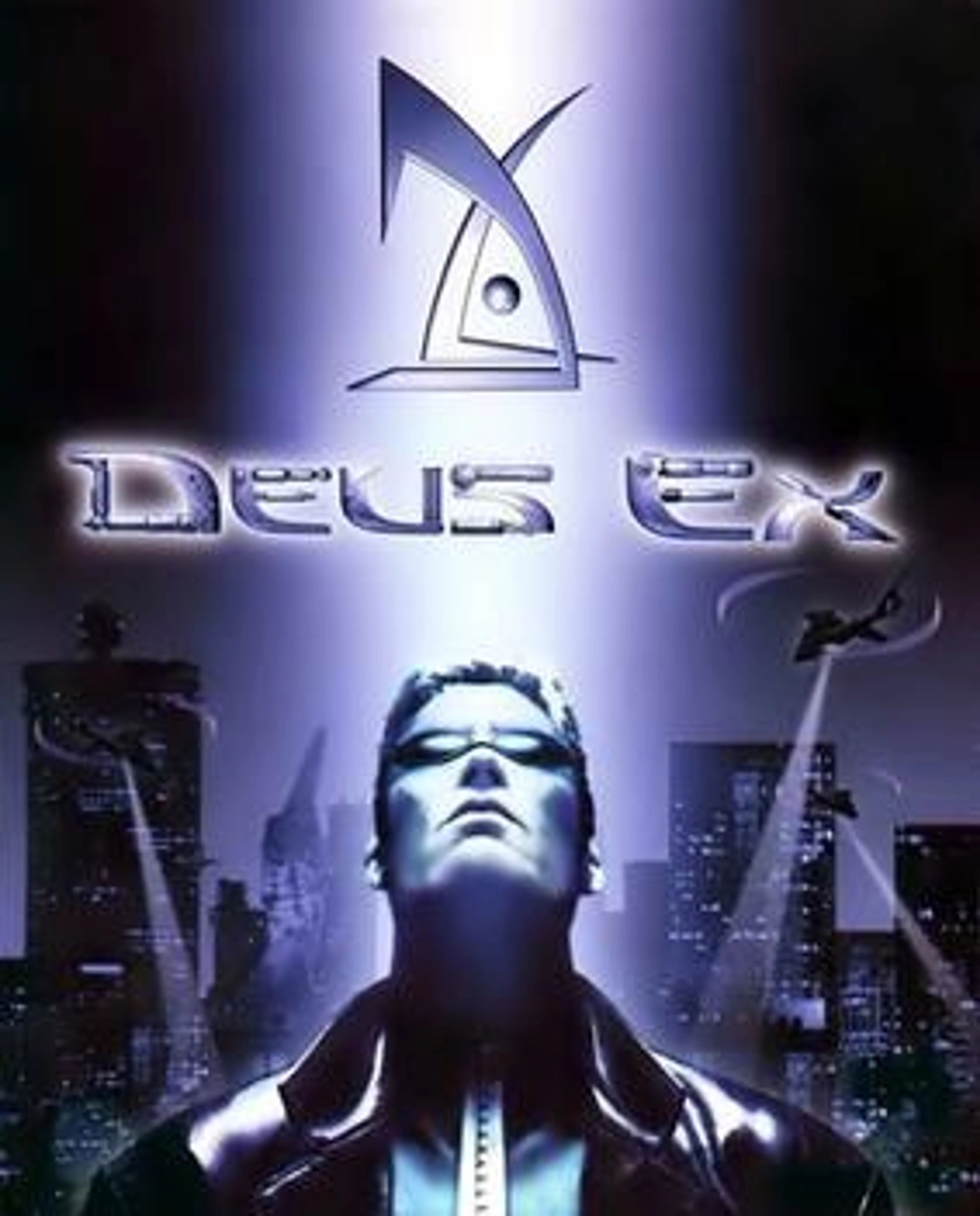 Original cover art for Deus Ex.
