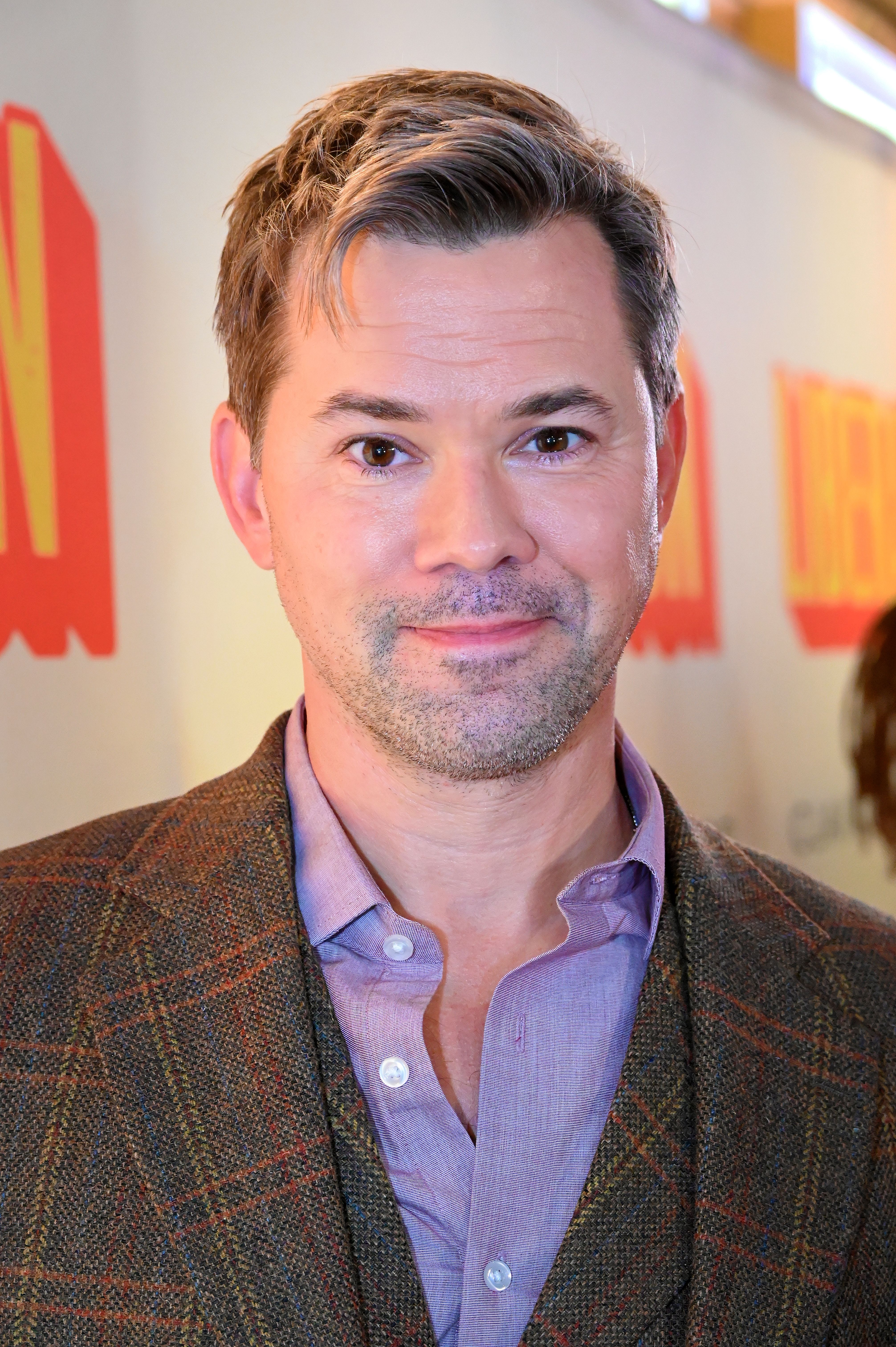 Andrew Rannells at the 2025 Broadway opening night of Liberation.