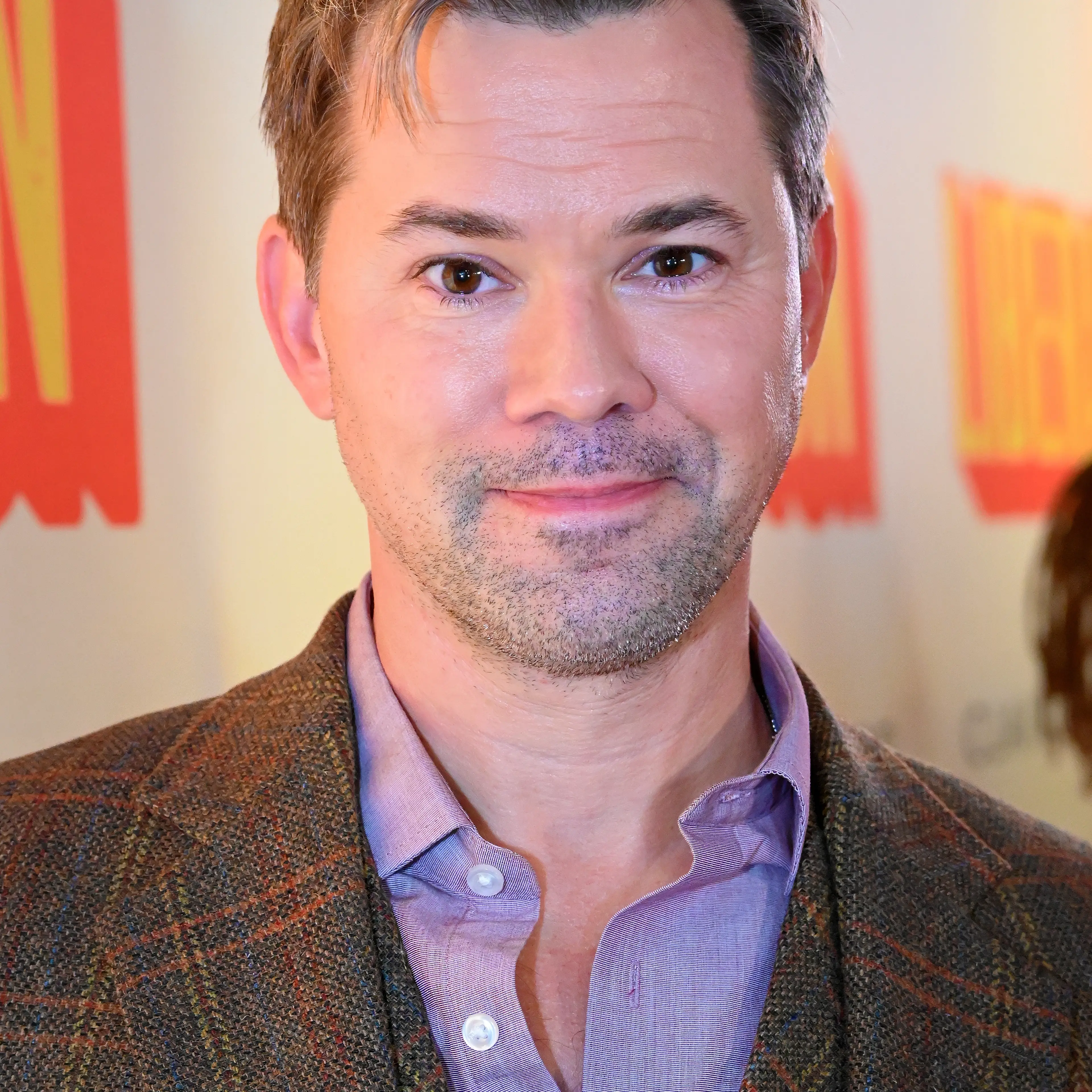 Andrew Rannells at the 2025 Broadway opening night of Liberation.