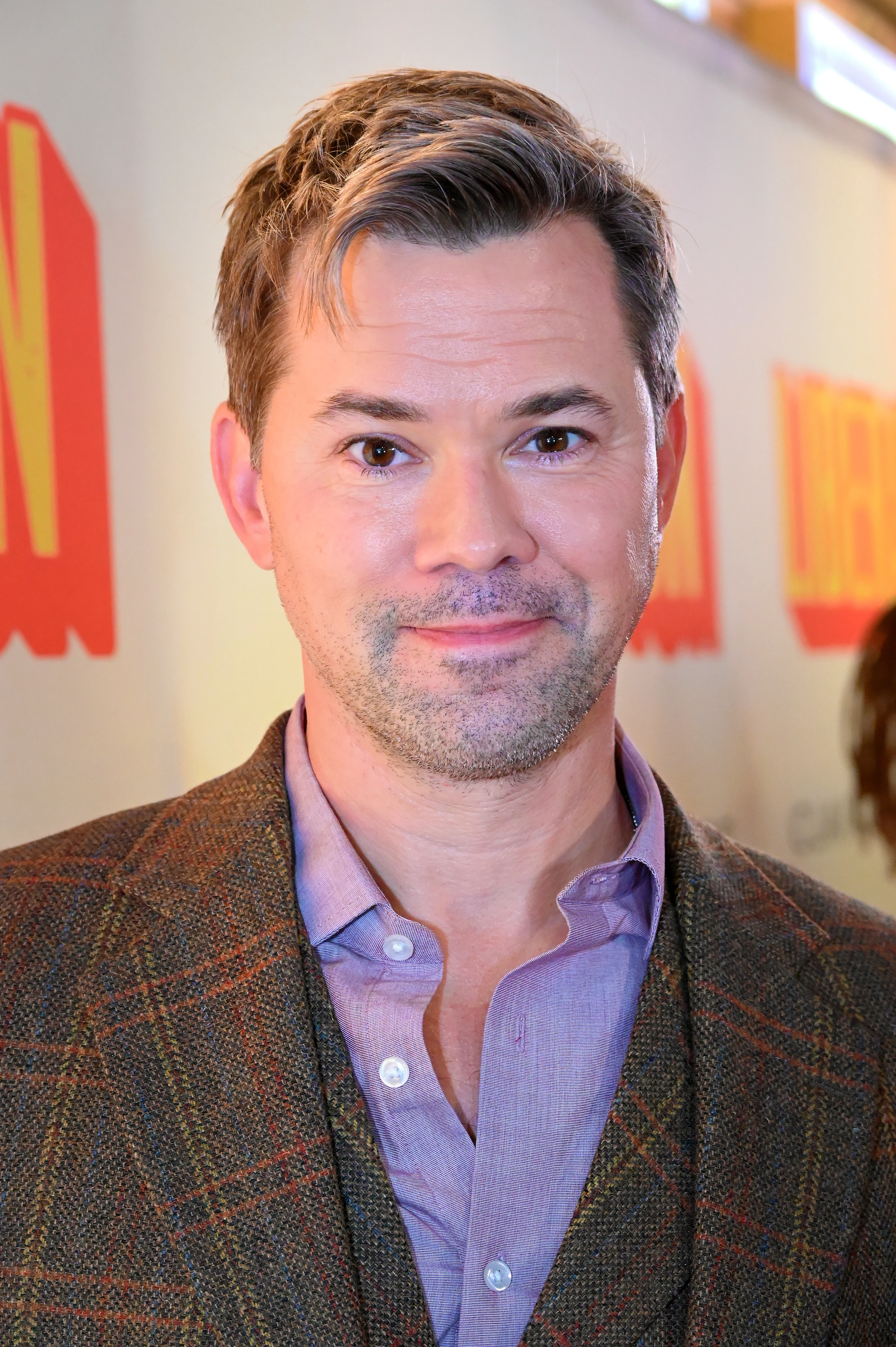 Andrew Rannells at the 2025 Broadway opening night of Liberation.
