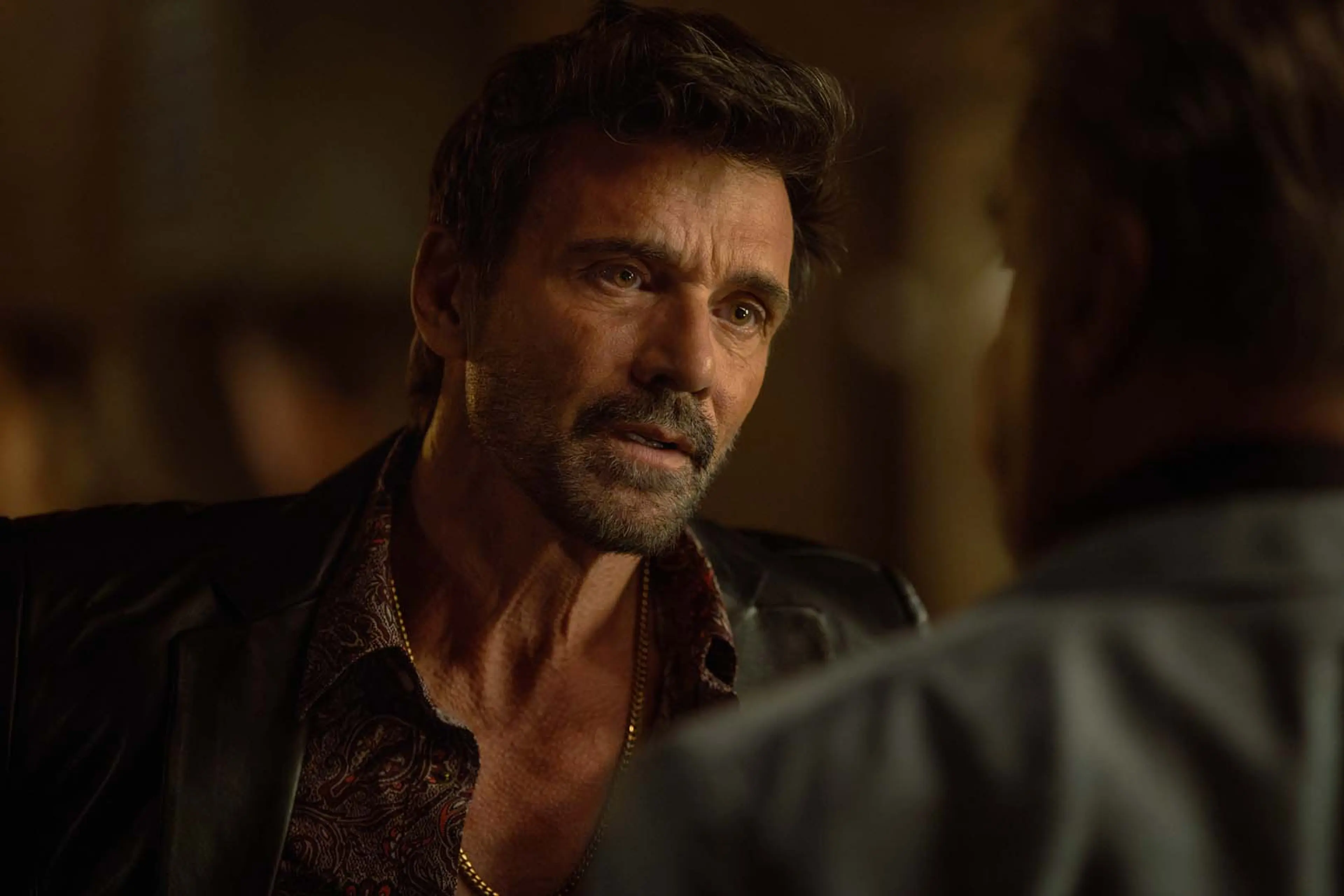 Frank Grillo as Bill Bevilaqua faces Dwight in Tulsa King Season 4.