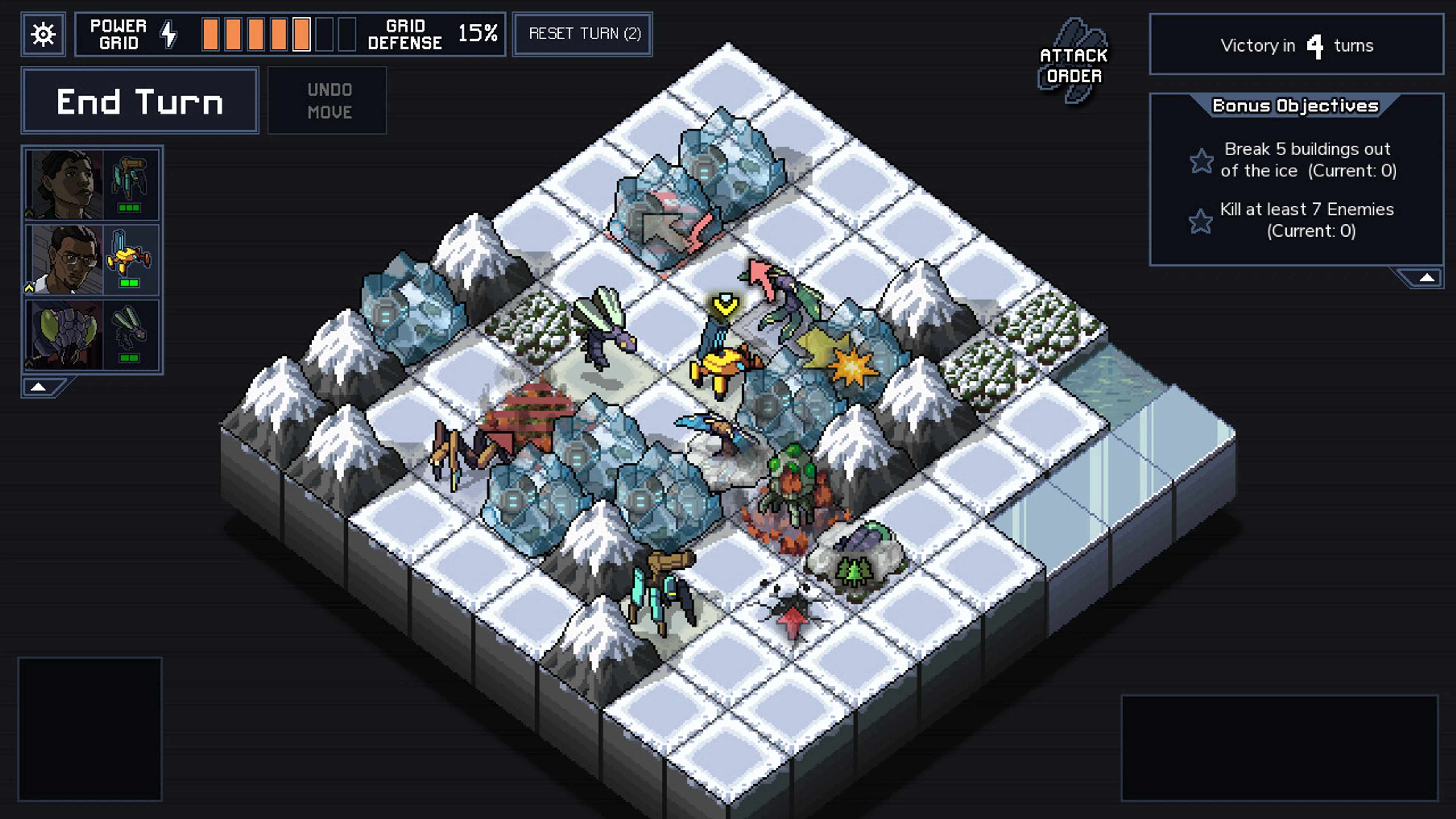 Into the Breach Beginner Guide: Read Enemy Attacks and Protect the Grid