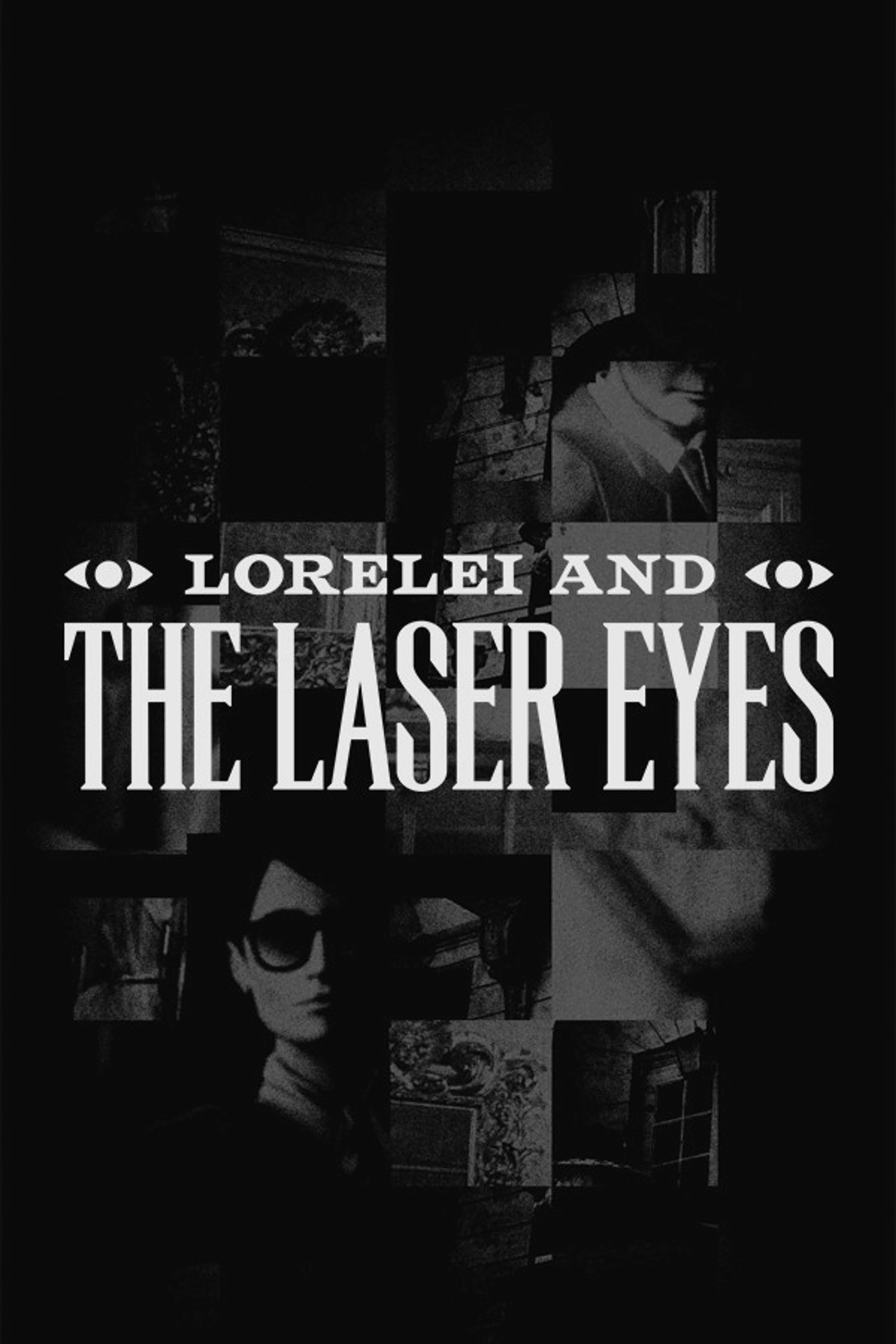 Official Lorelei and the Laser Eyes cover places the native title over a black-and-white collage of the hotel and its sunglass-wearing protagonist.