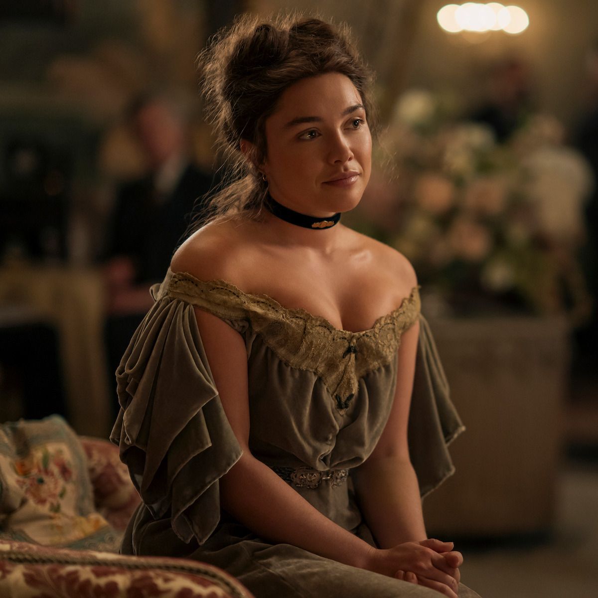 Florence Pugh as Cathy Ames in East of Eden.