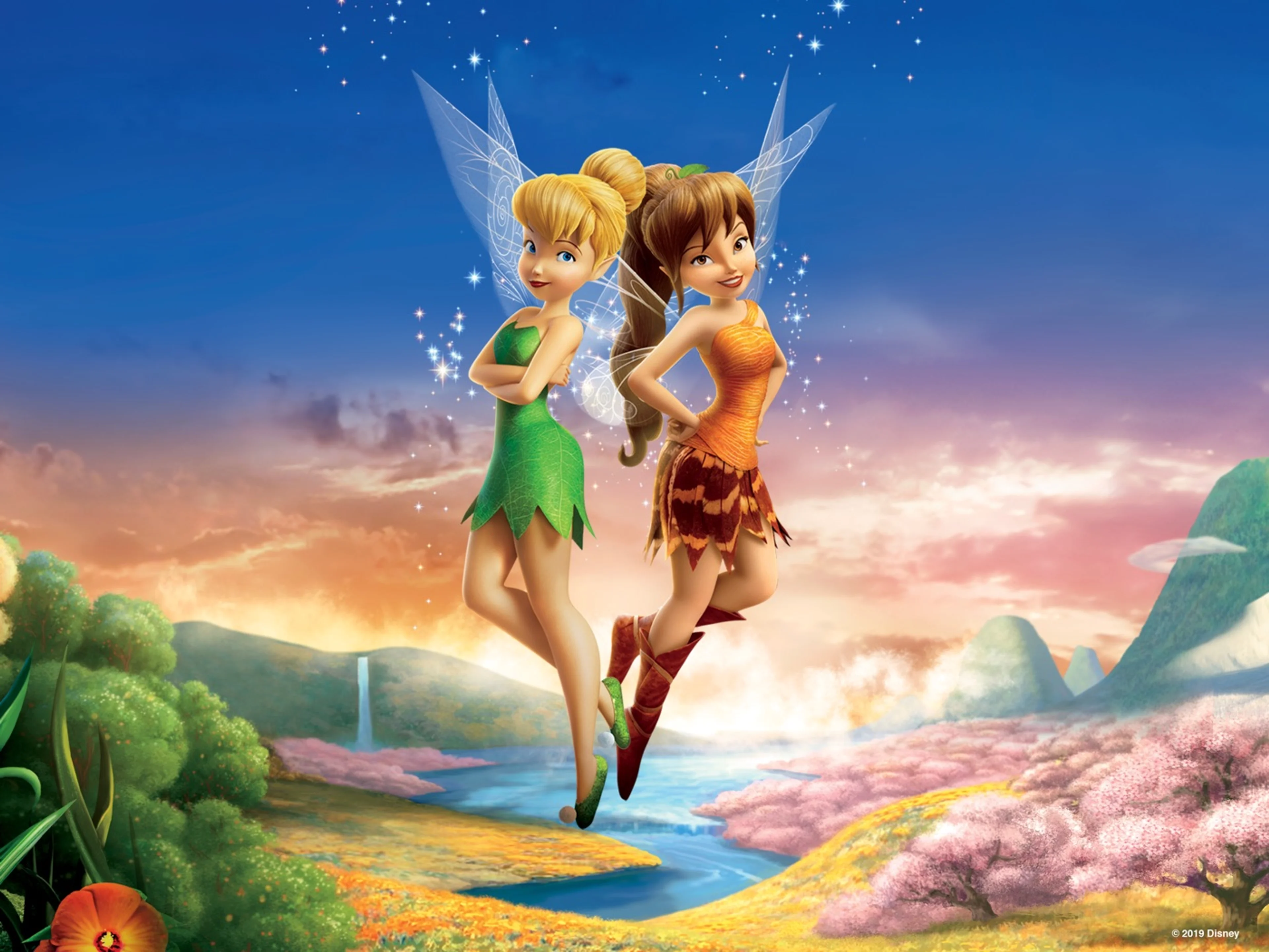 Tinker Bell and Fawn in artwork for Legend of the NeverBeast.