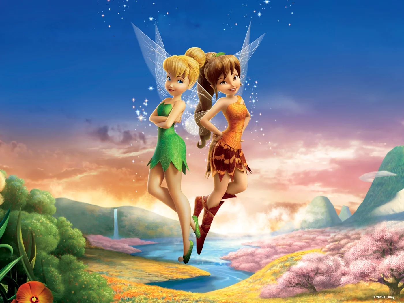 Tinker Bell and Fawn in artwork for Legend of the NeverBeast.