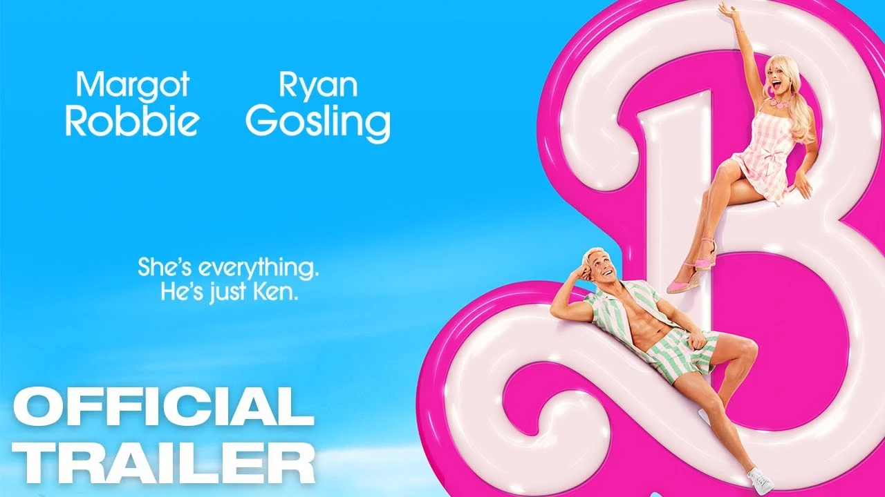 Margot Robbie and Ryan Gosling appear as Barbie and Ken in official trailer artwork