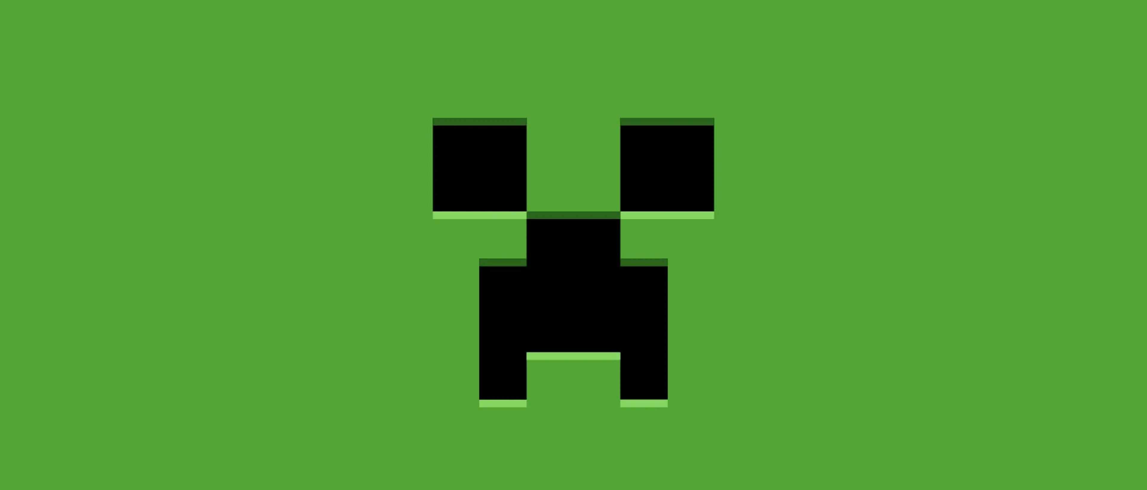Minecraft Java and Bedrock characters facing the same blocky world.