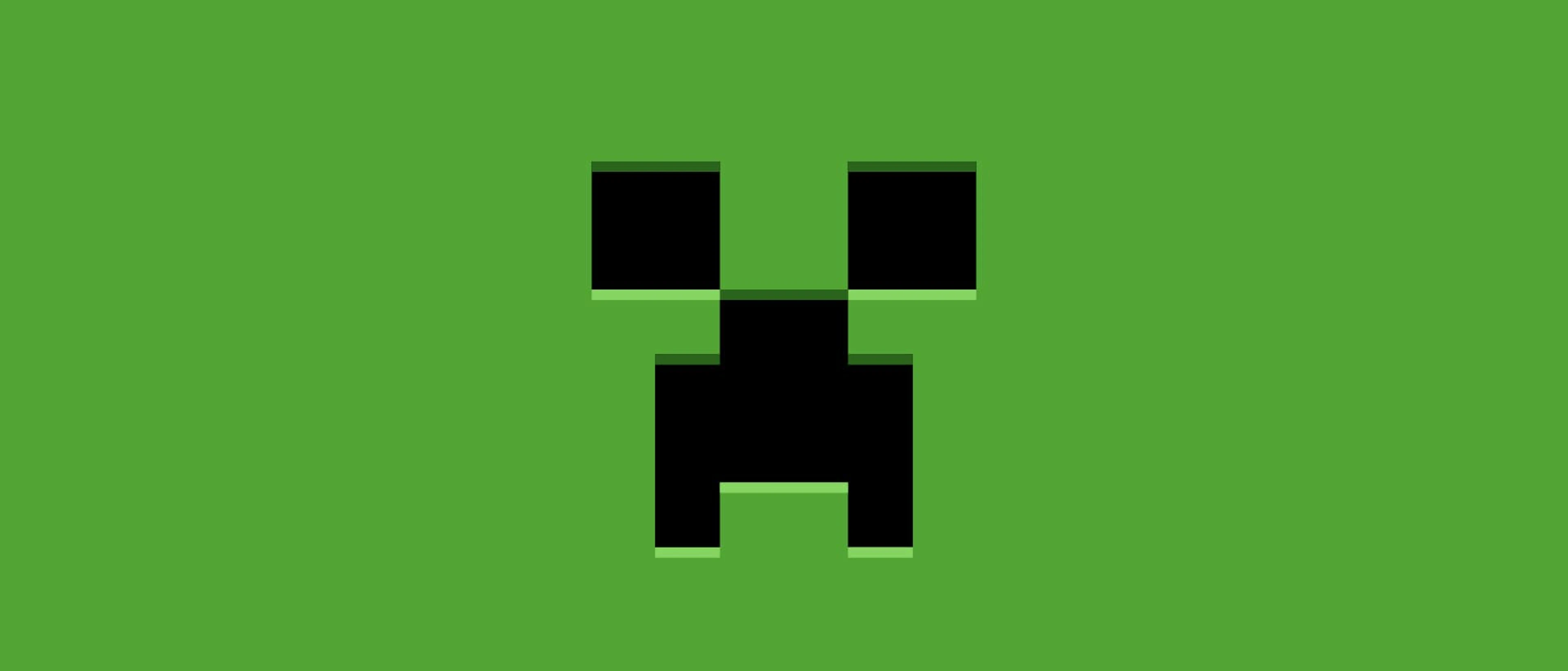 Minecraft Java and Bedrock characters facing the same blocky world.