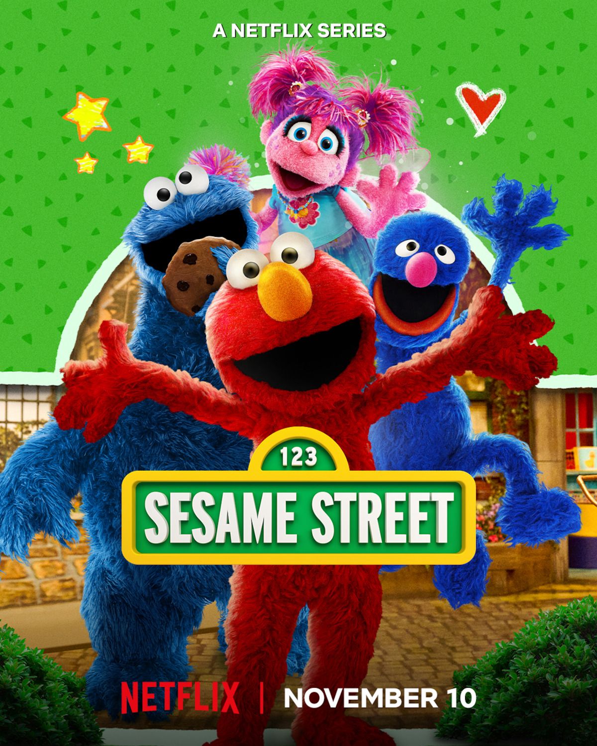 Official Sesame Street Season 56 vertical poster with Elmo and friends.