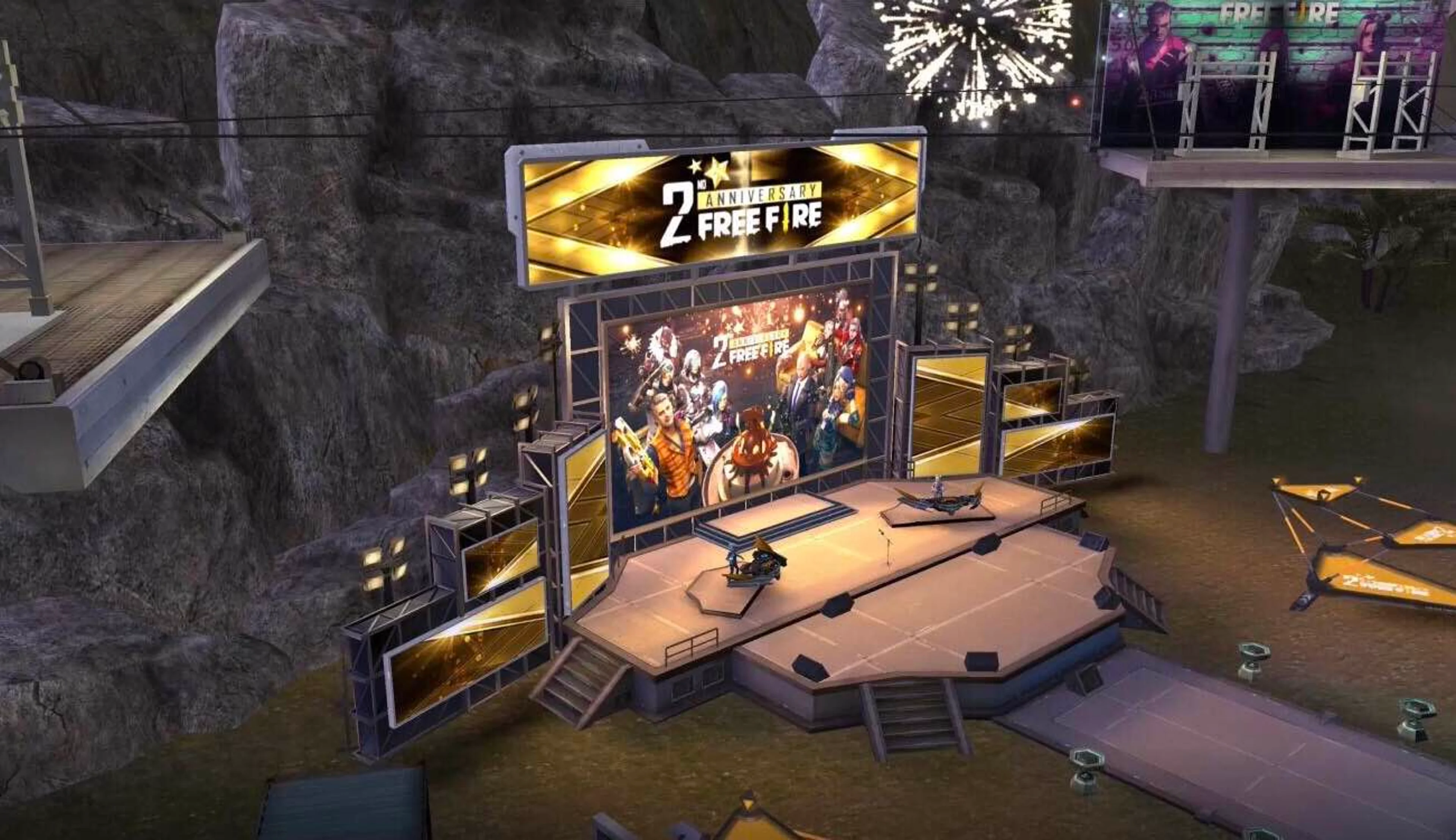 Official Free Fire Clash Squad promotional match art.