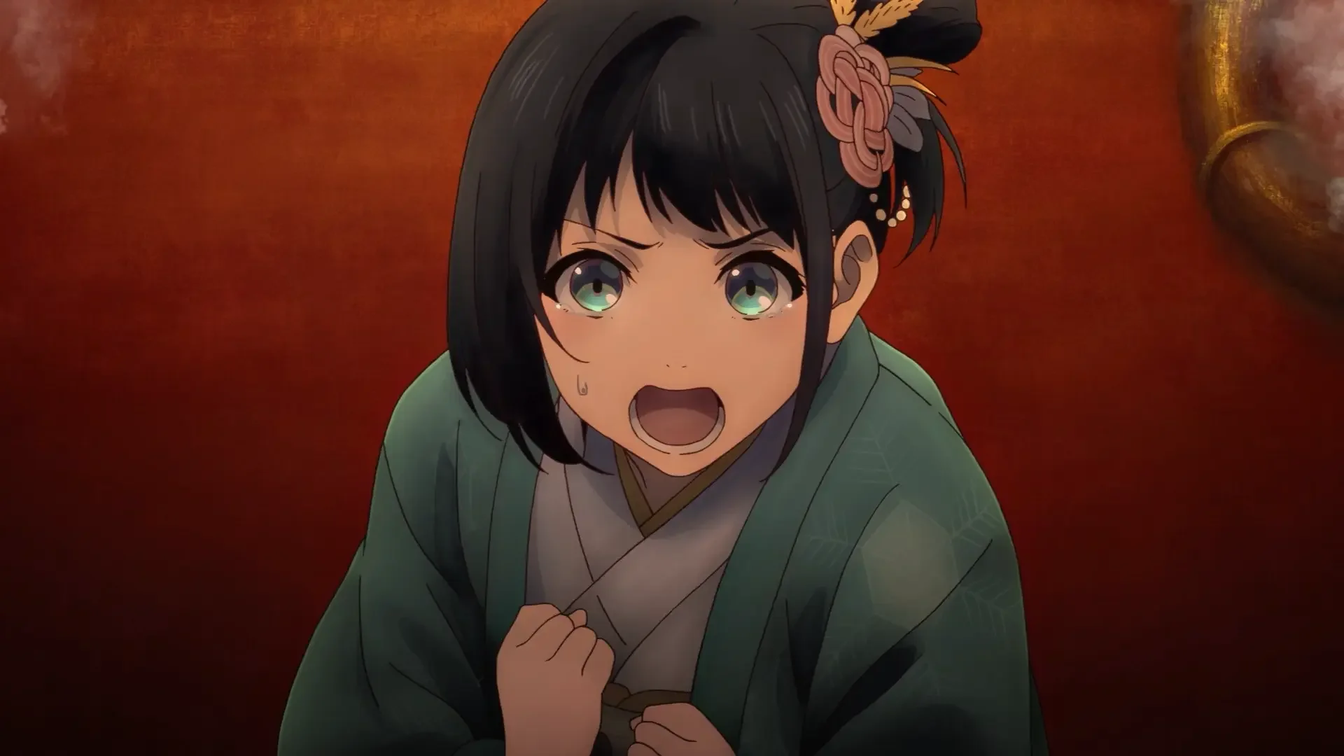 Inako looks surprised in a sharp official still from the Sparks of Tomorrow finale.