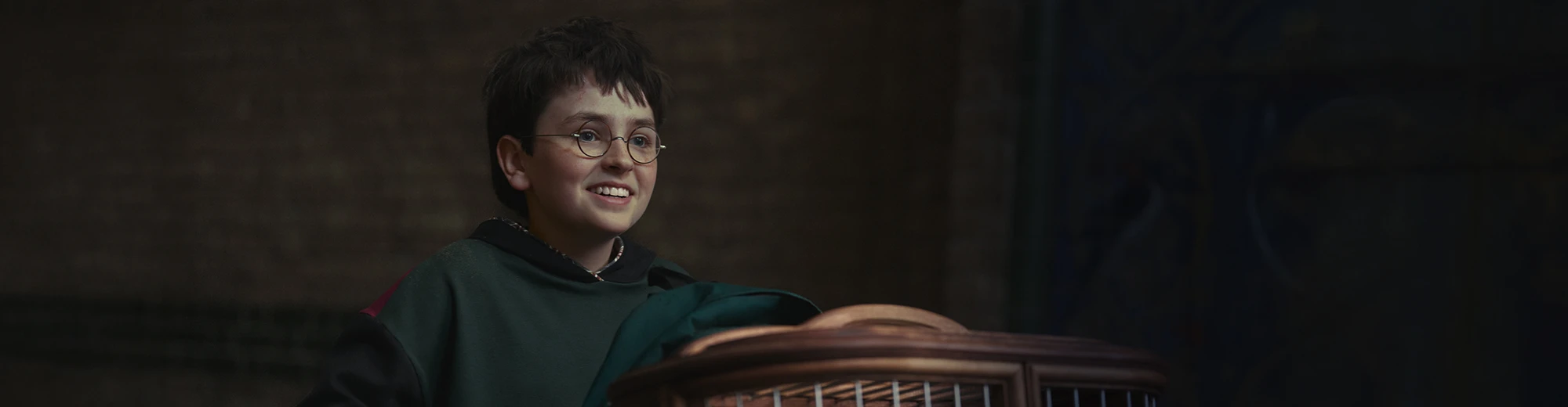Dominic McLaughlin as Harry Potter in the HBO series teaser.
