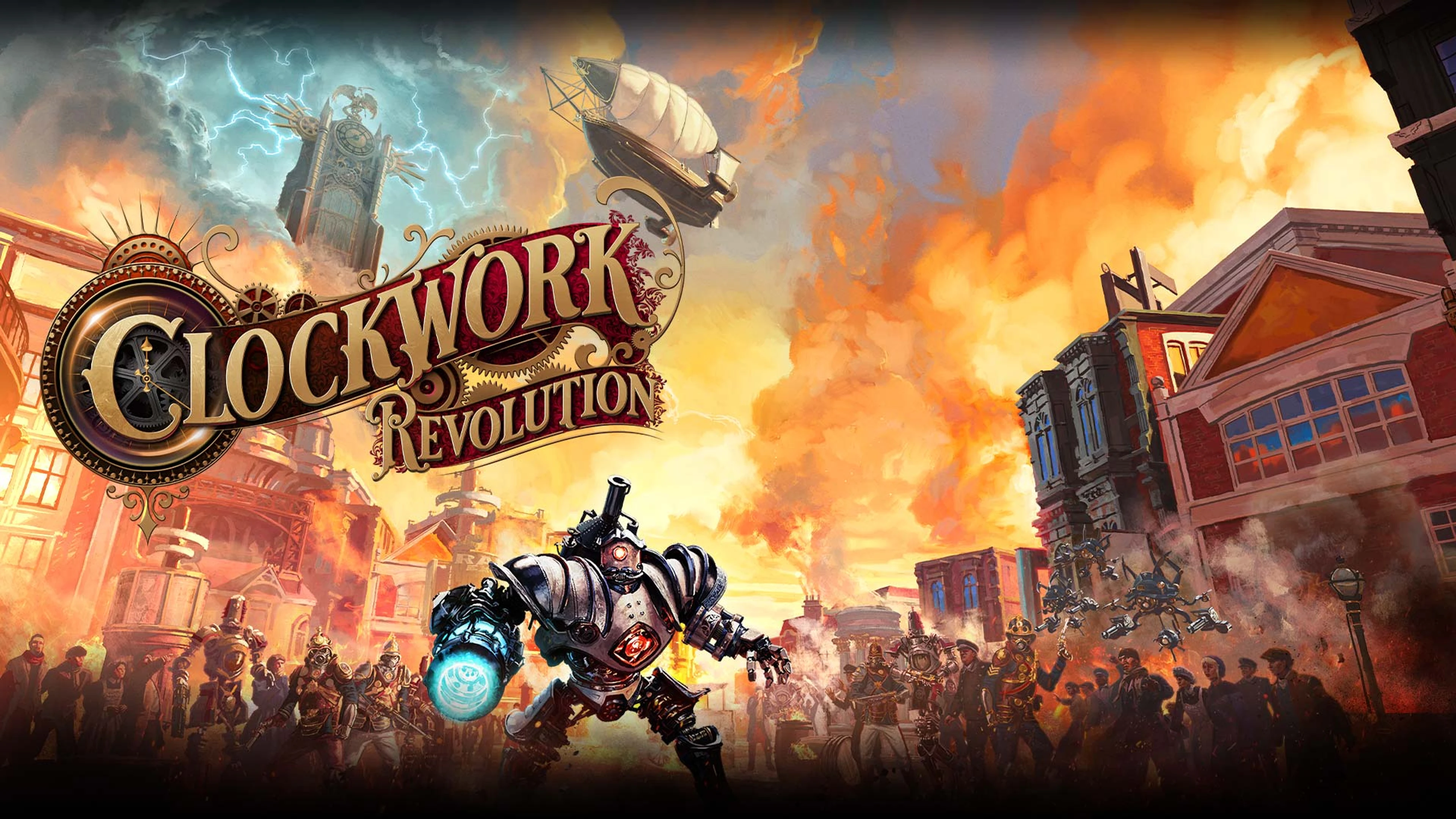Official key art for Clockwork Revolution.