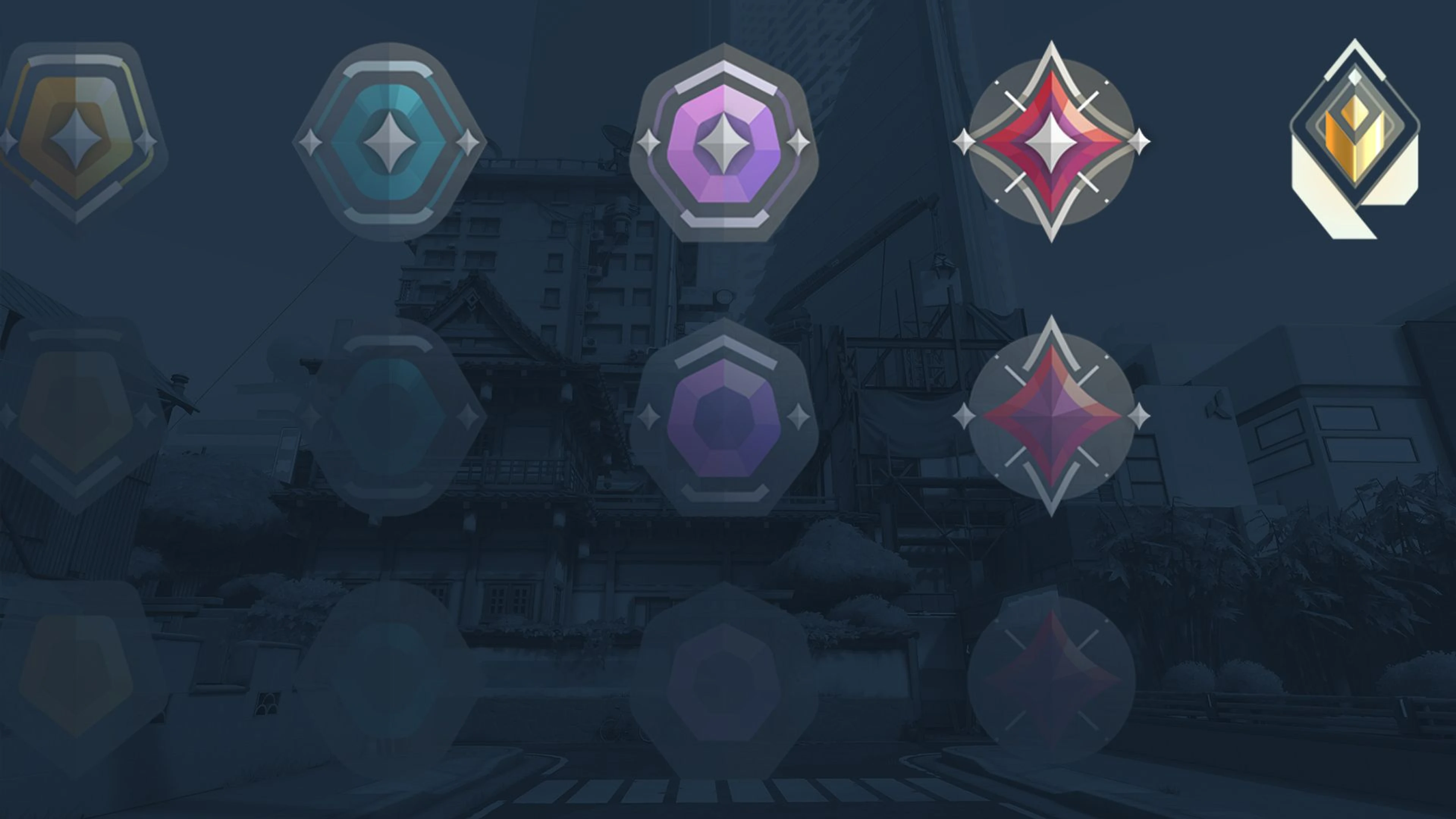 Valorant Competitive artwork with several Agents
